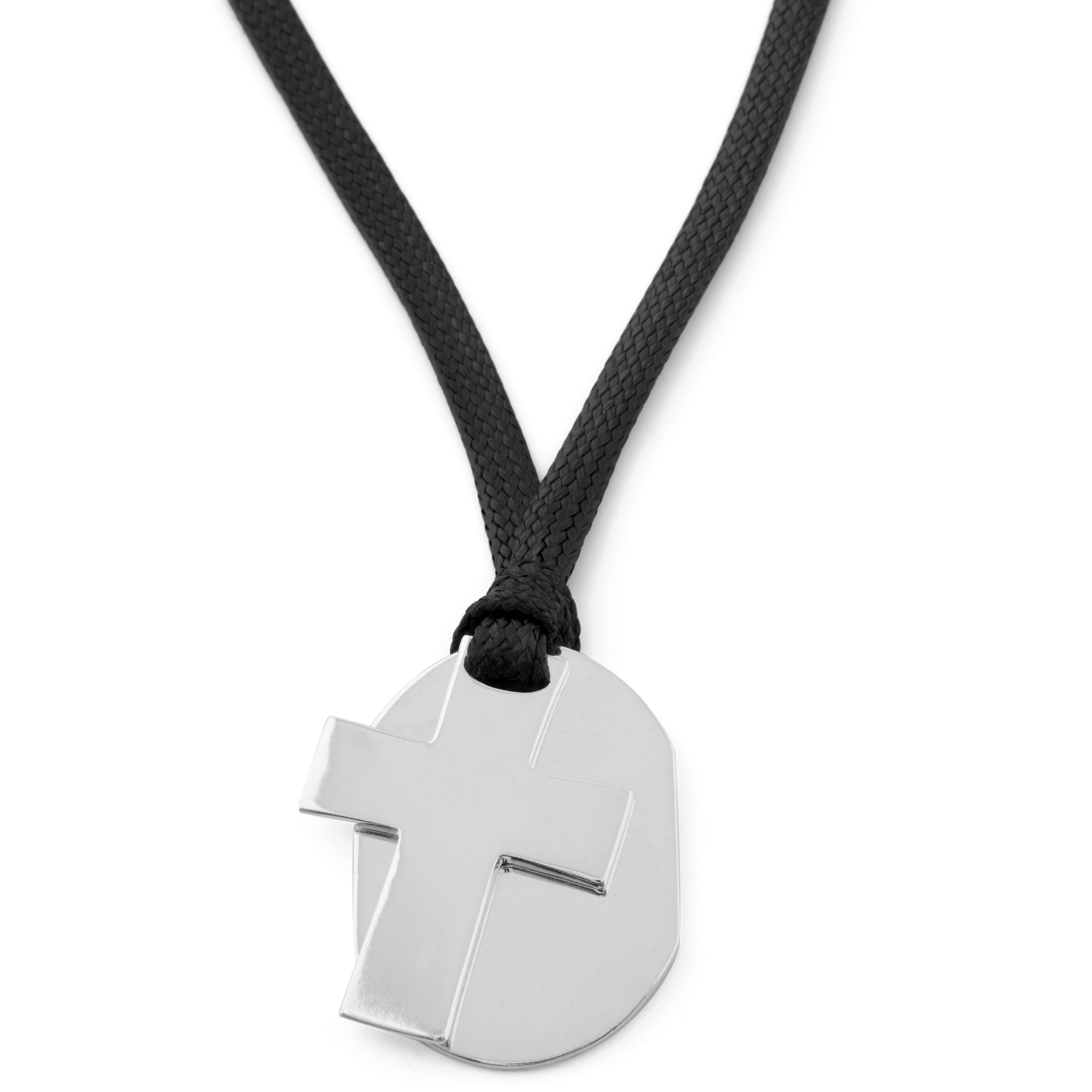 Kaksitasoinen yksinkertainen hopearisti, 925-hopeaa  - 4