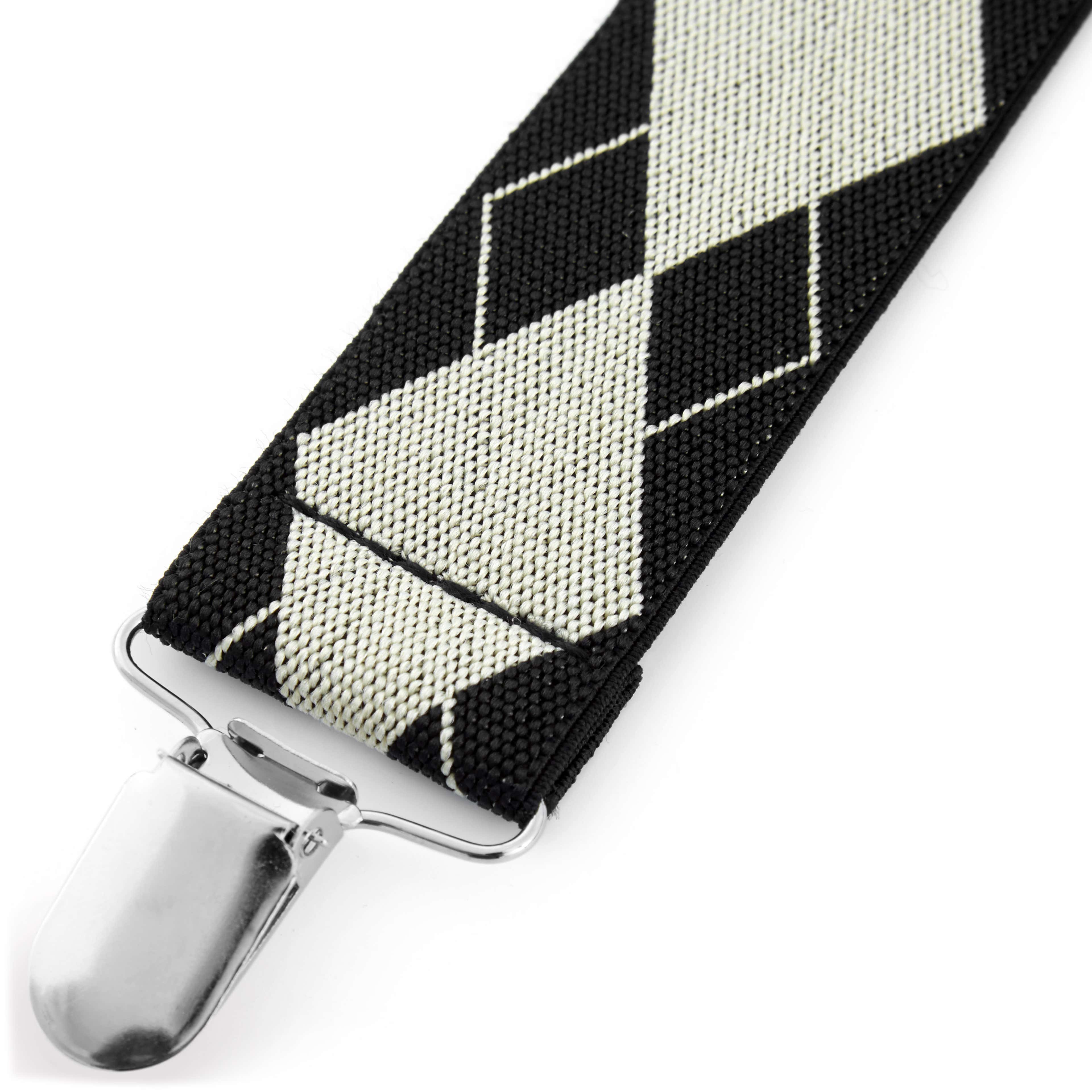 Large Diamond Patterned Suspenders - 2 - hover gallery