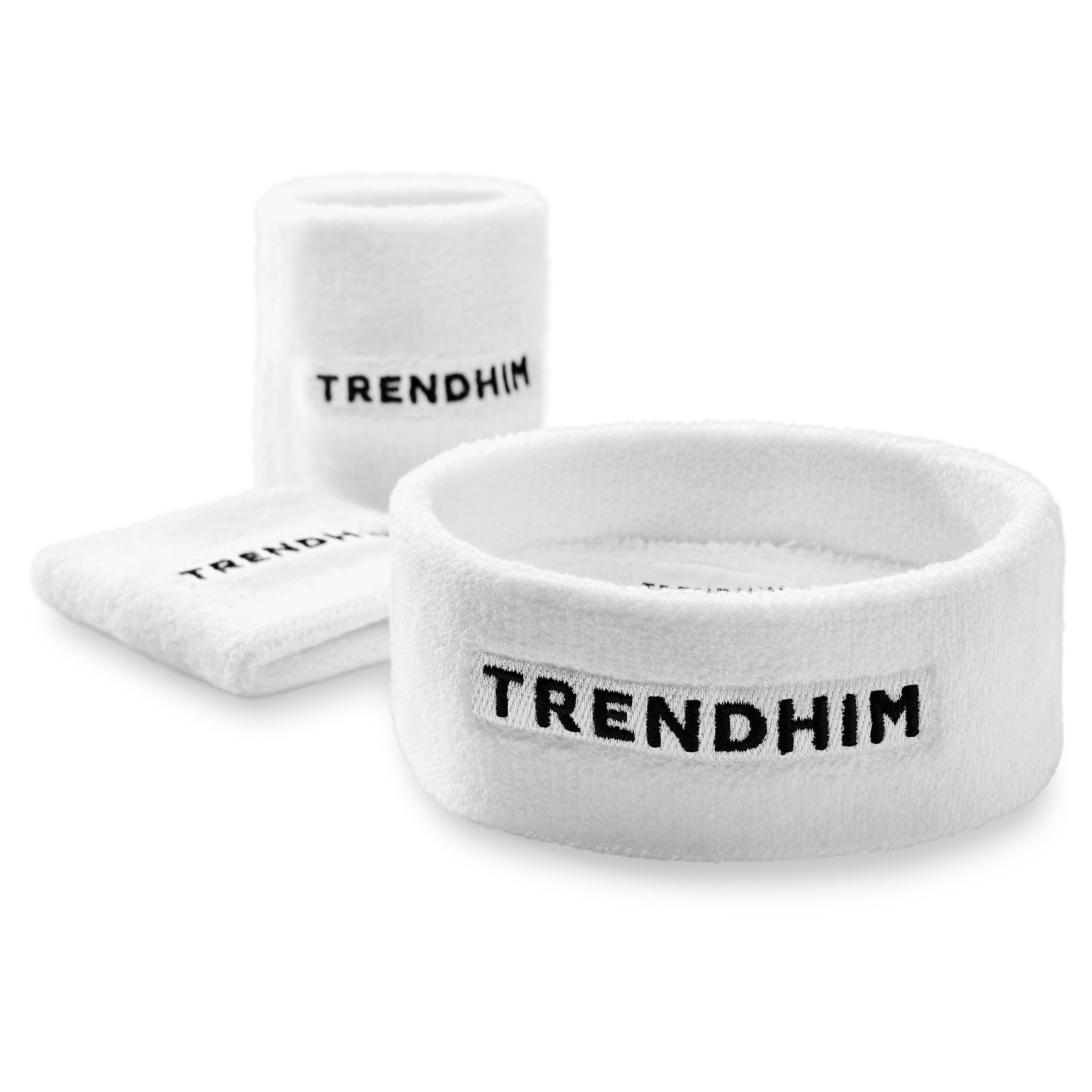 Λευκό Σετ Για Τον Ιδρώτα | Περιμετώπιο Και Περικάρπιο - 2