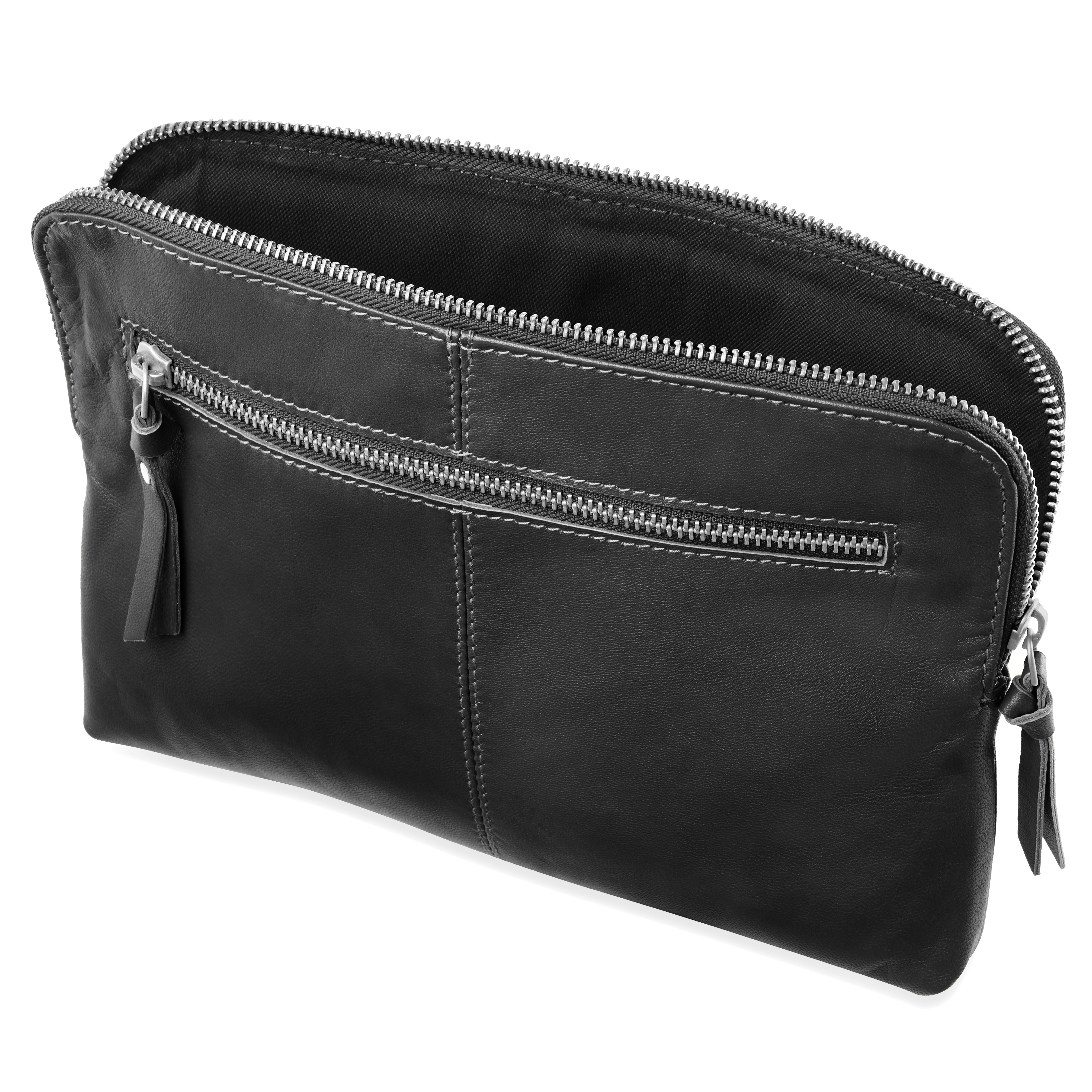 iPad Tablet Sleeve | Black Goat Leather - 4