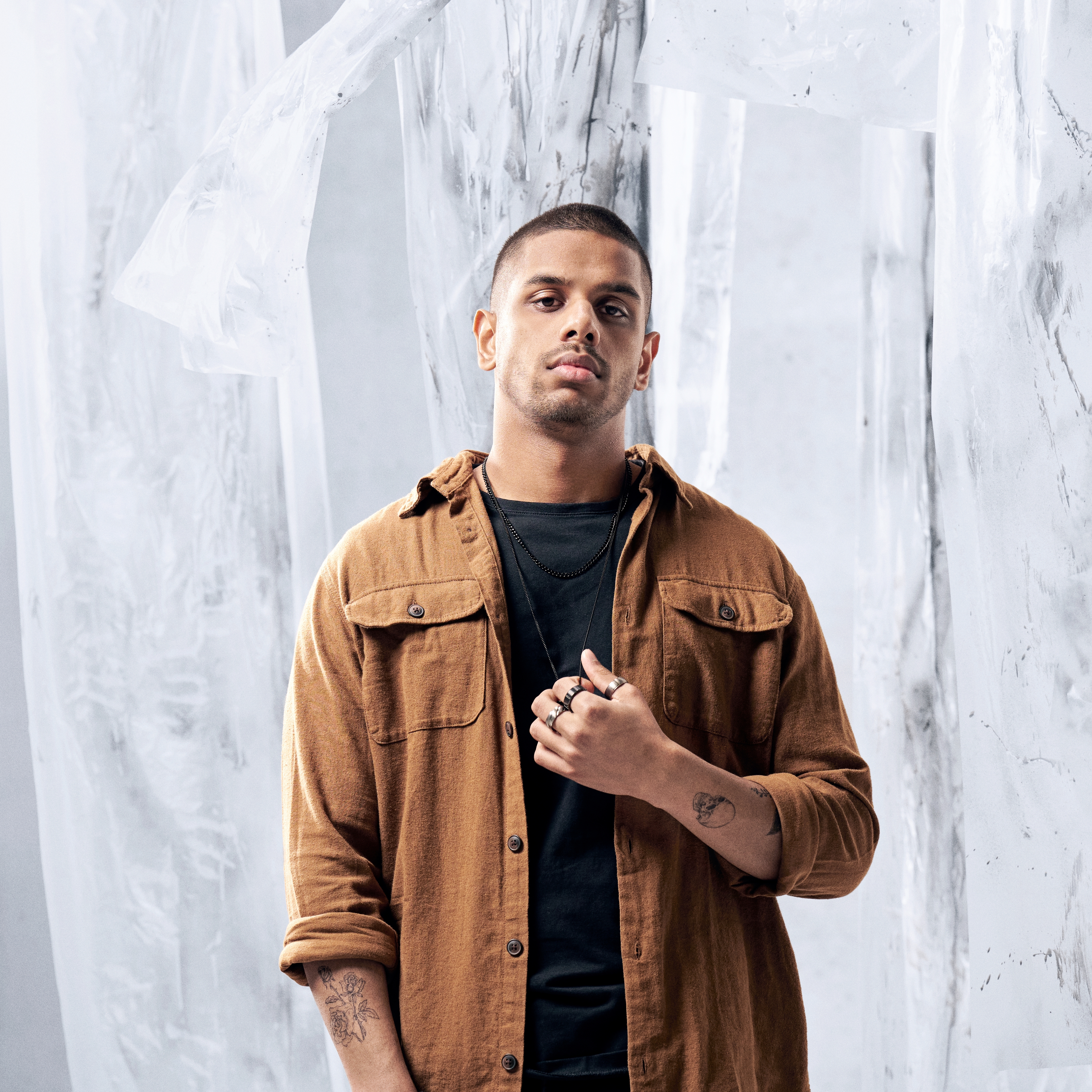 Titánový prsteň Aesop Wave v striebornej farbe - 6