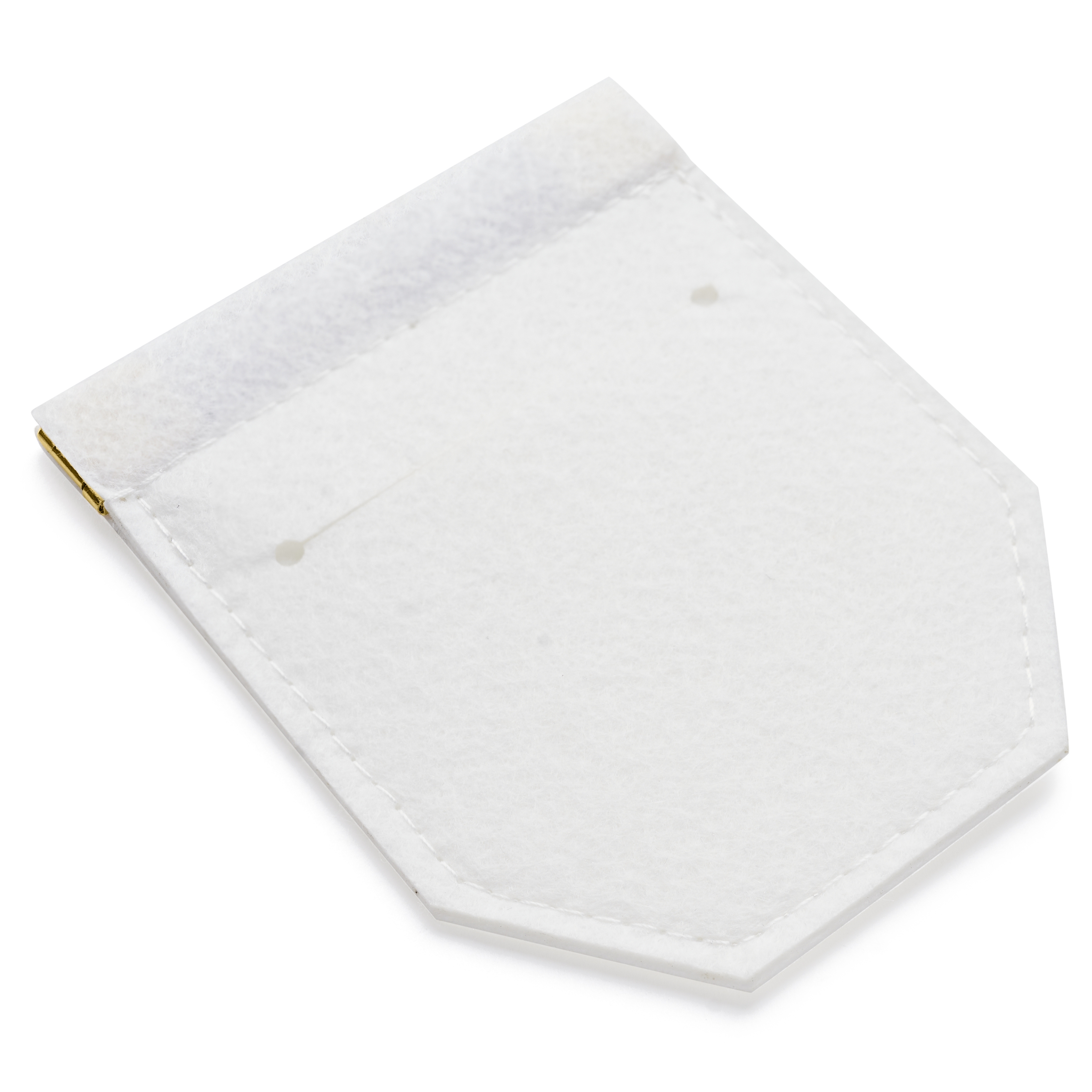 White Felt Pocket Square Holder - 3