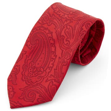 Brede Vintage Katoenen Paisley Stropdas Brede Vintage Katoenen Paisley Stropdas