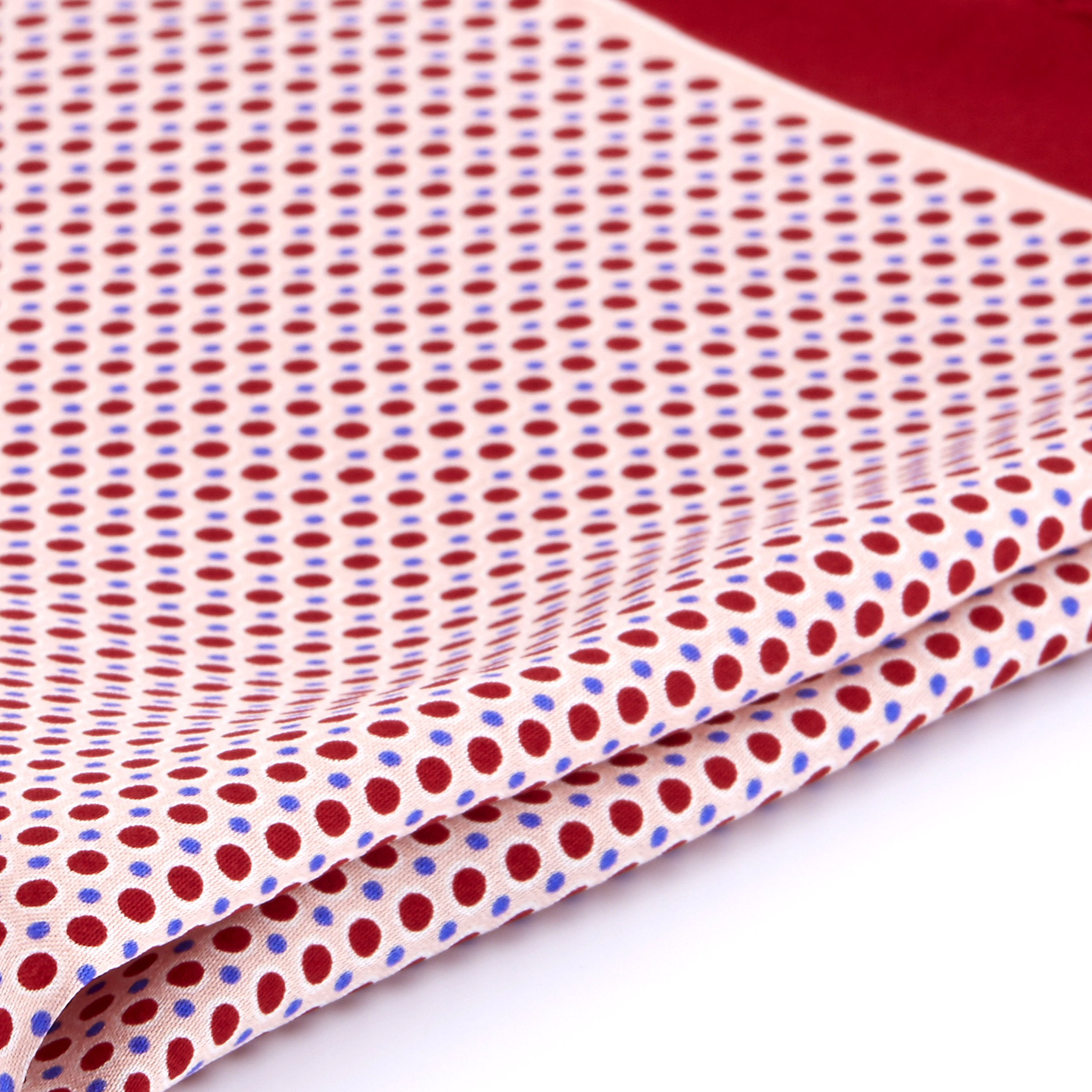 Red Polka Dots Silk Pocket Square - 2