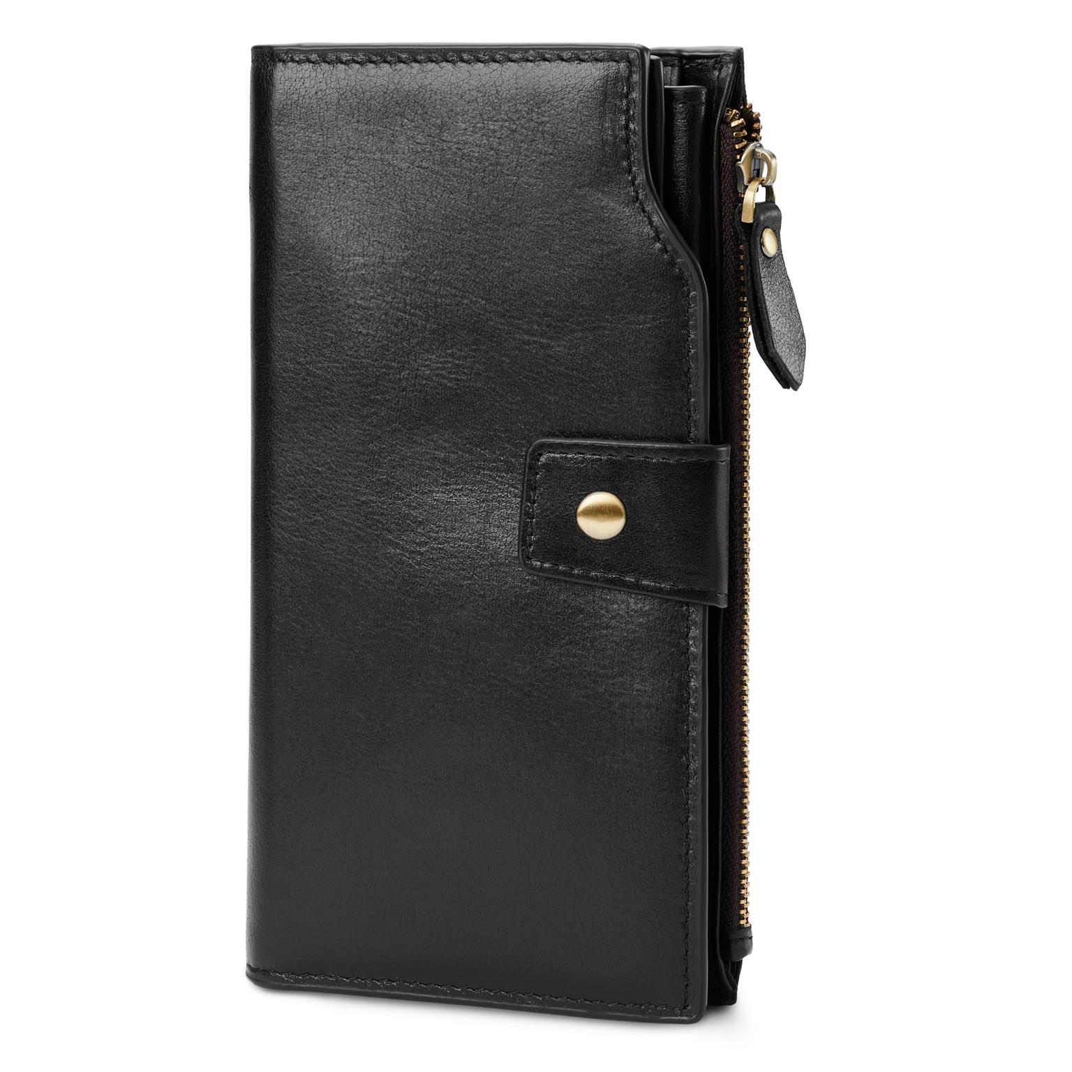 Juoda RFID odinė piniginė Juoda RFID odinė piniginė