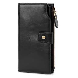 Čierna RFID kožená peňaženka