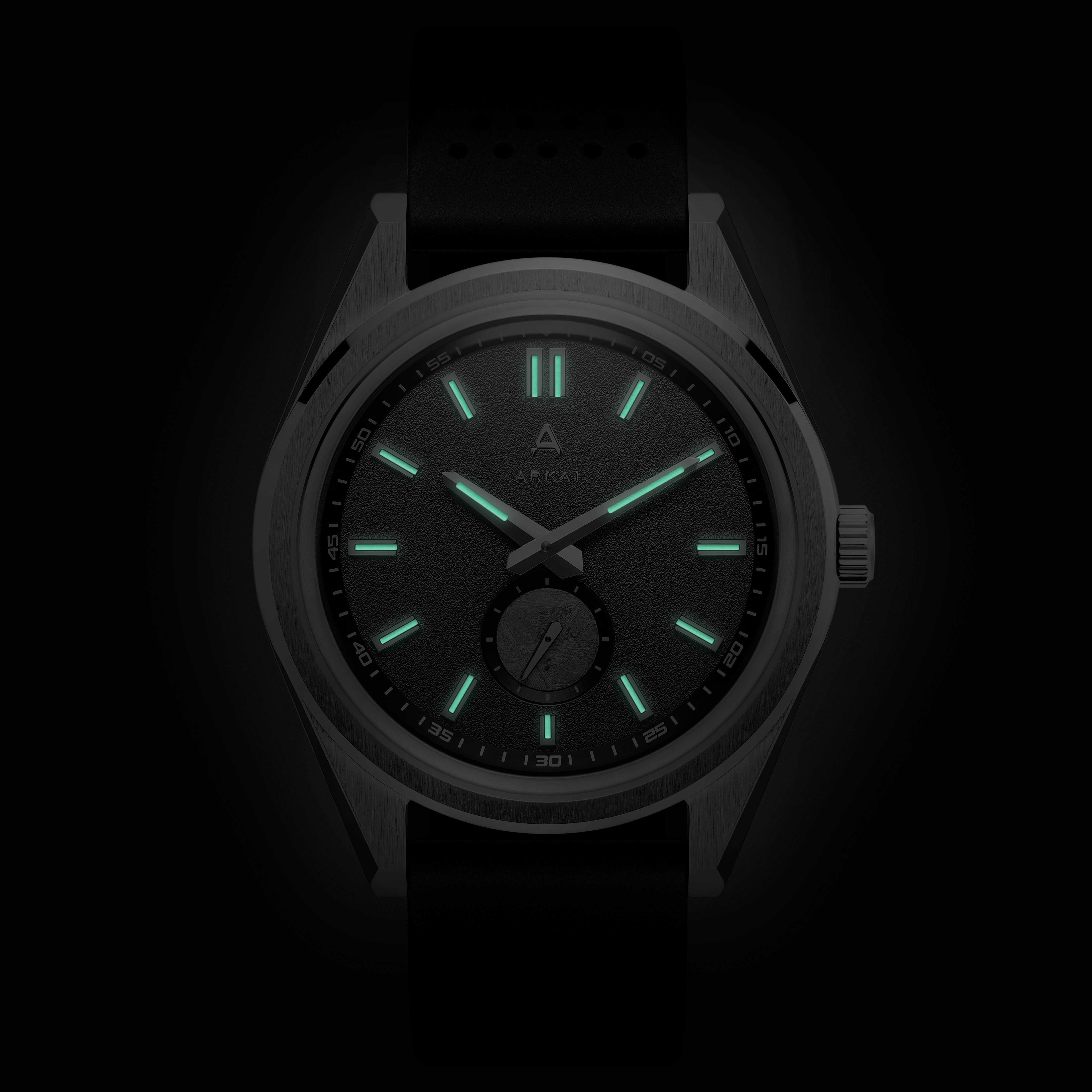 Mond | Silver-tone Stainless Steel and Grey Meteorite Watch - 23
