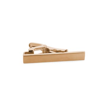 Matte Rose Gold-Tone 4 cm Tie Clip Matte Rose Gold-Tone 4 cm Tie Clip