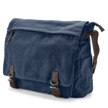 Denim Blue Canvas Satchel Denim Blue Canvas Satchel