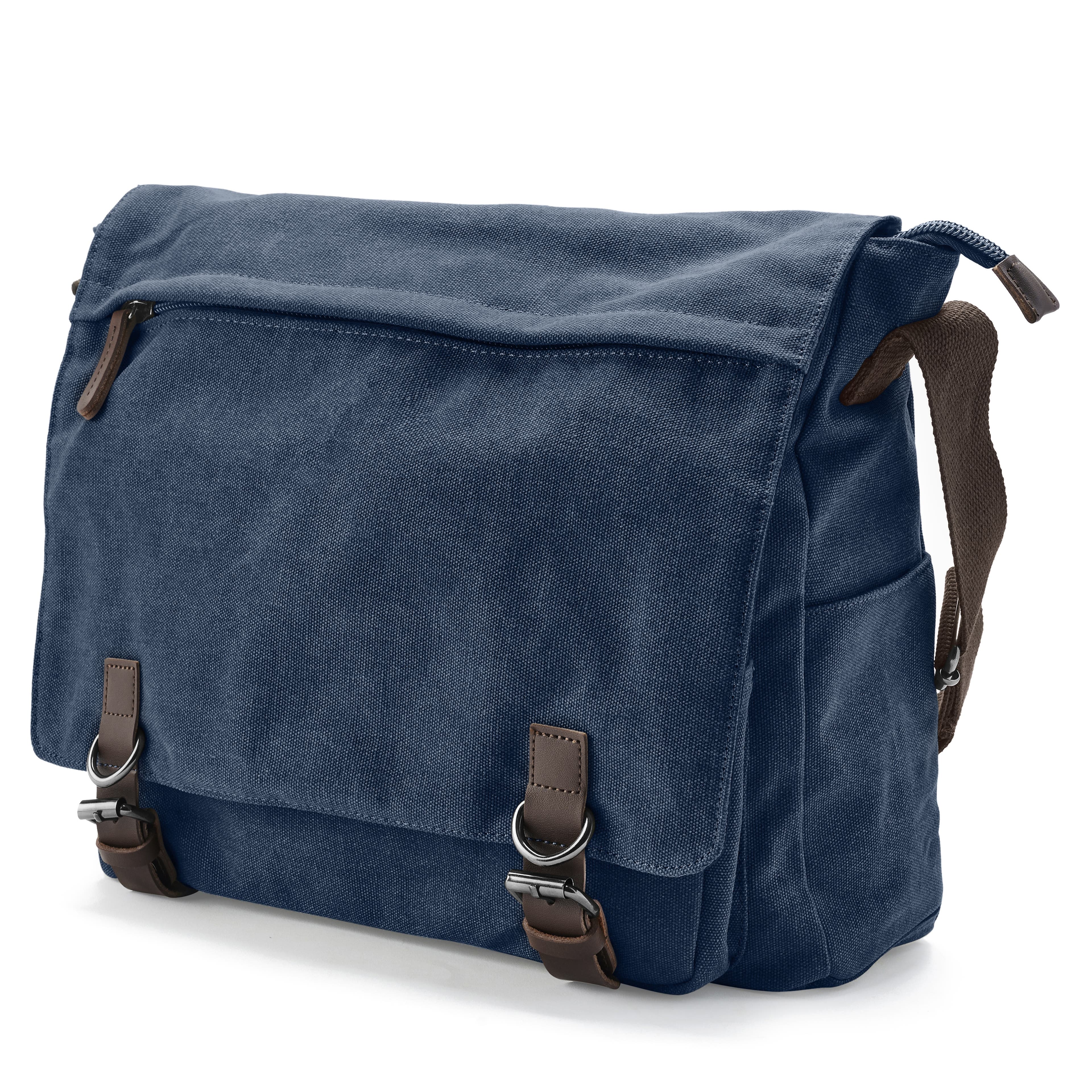 Denim Blue Canvas Satchel Denim Blue Canvas Satchel