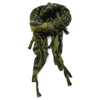 Oliwkowo-czarna bandana w kratę Oliwkowo-czarna bandana w kratę