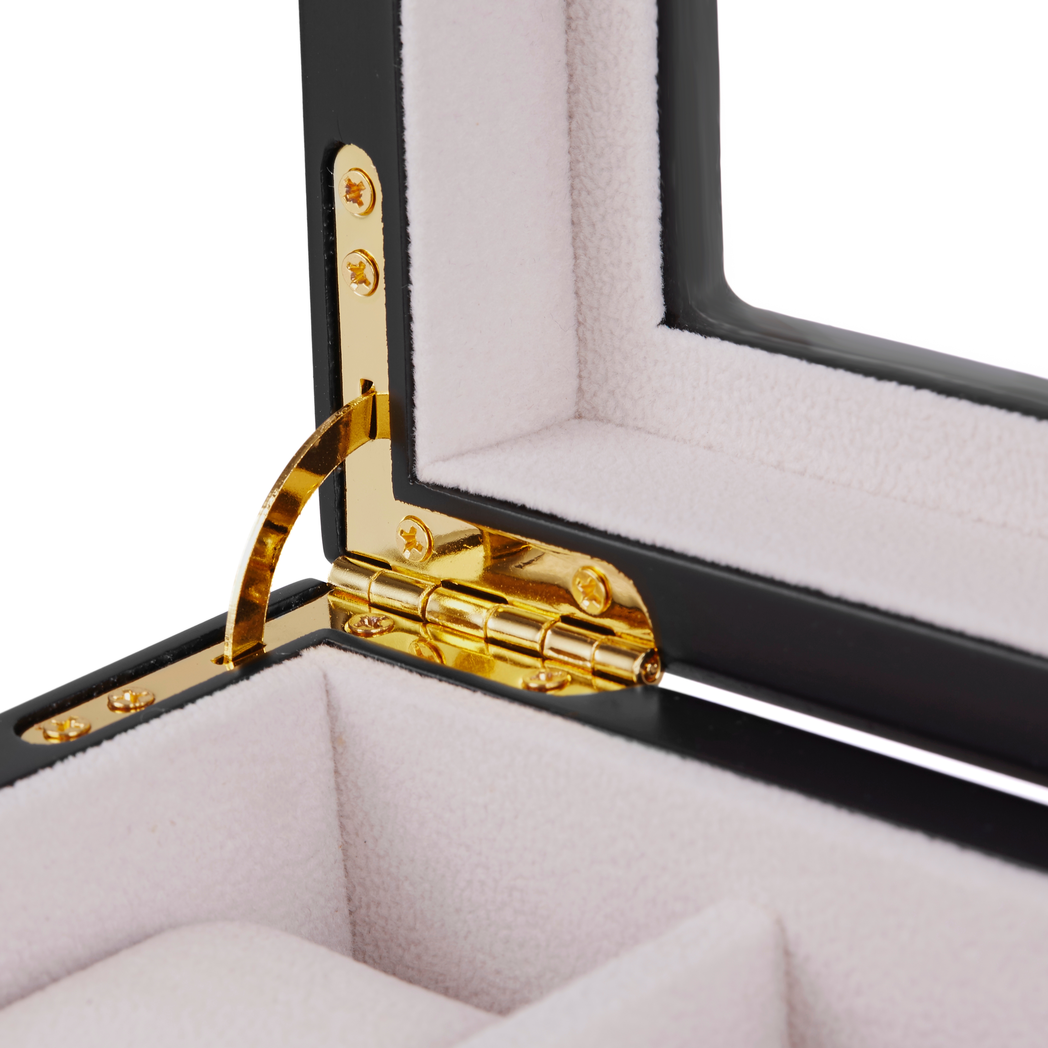 Låsbar Kompakt Klocklåda i Ek - 6 klockor - 5