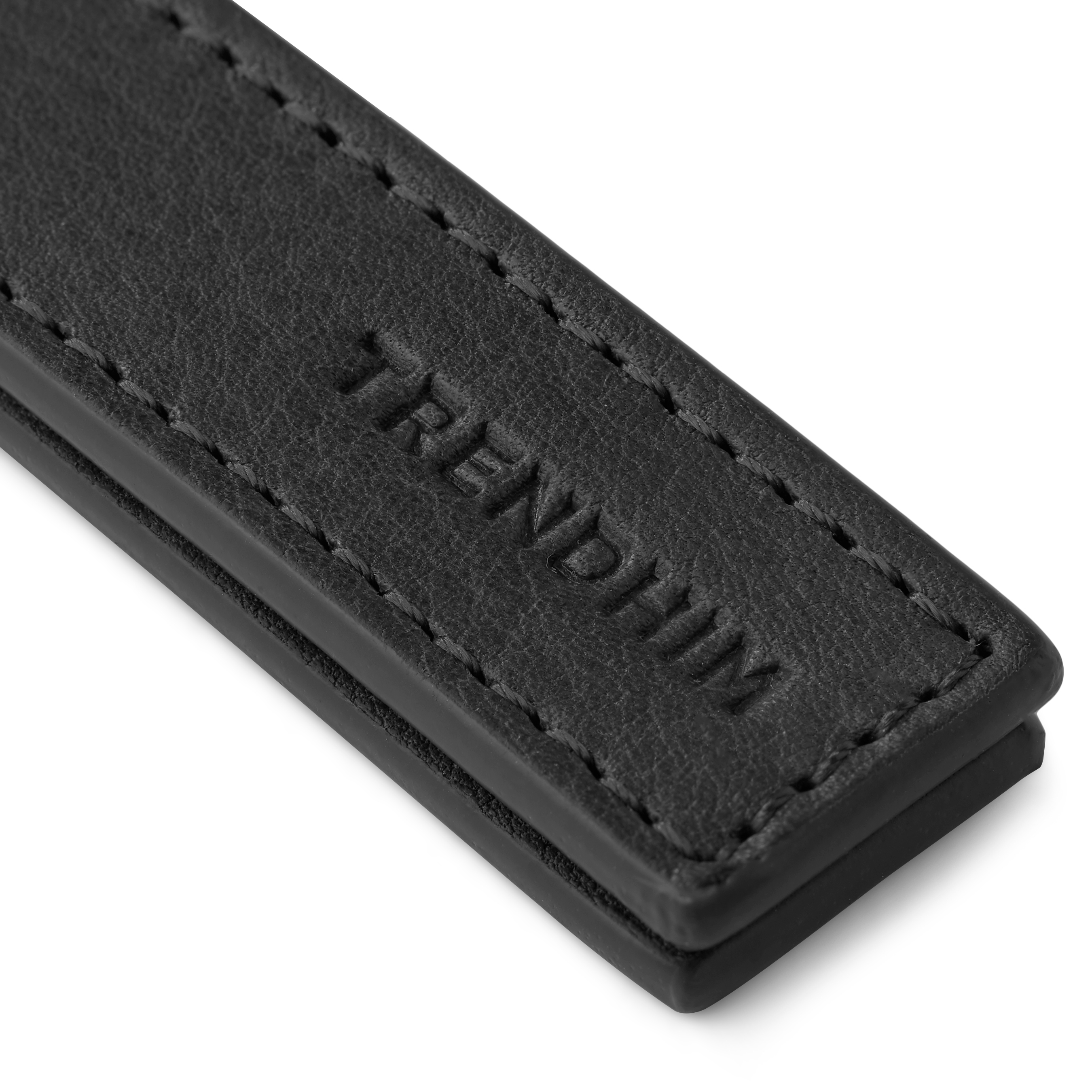 Schwarzer Leder Schlüsselanhänger - 4