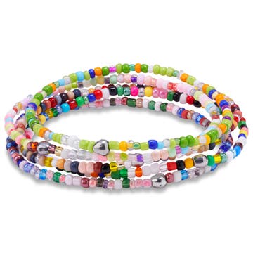 Amalfi | Pulsera de cuentas de cristal multicolor en tonos oscuros Amalfi | Pulsera de cuentas de cristal multicolor en tonos oscuros