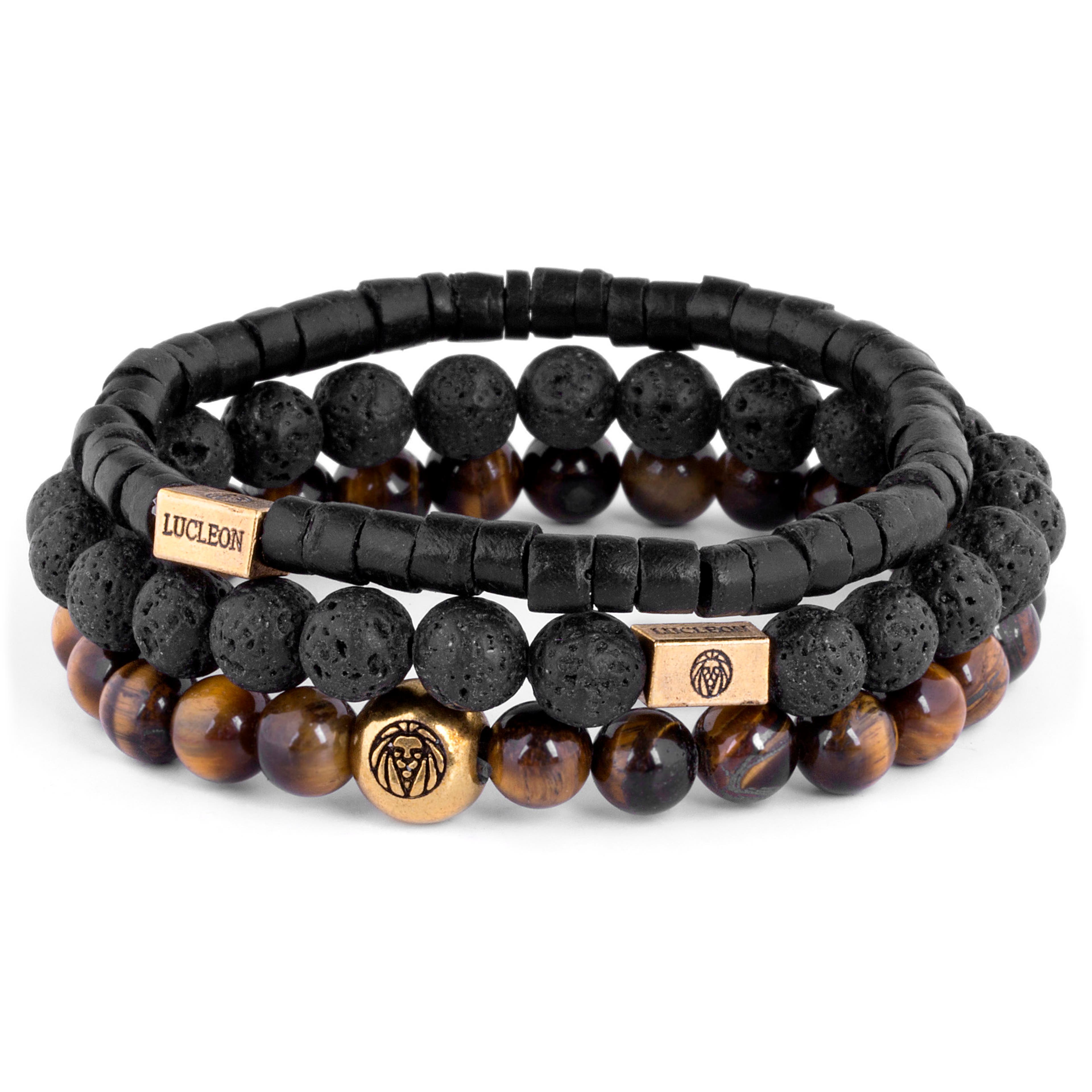 Tigerauge & Kokosnuss Miro Armband Tigerauge & Kokosnuss Miro Armband