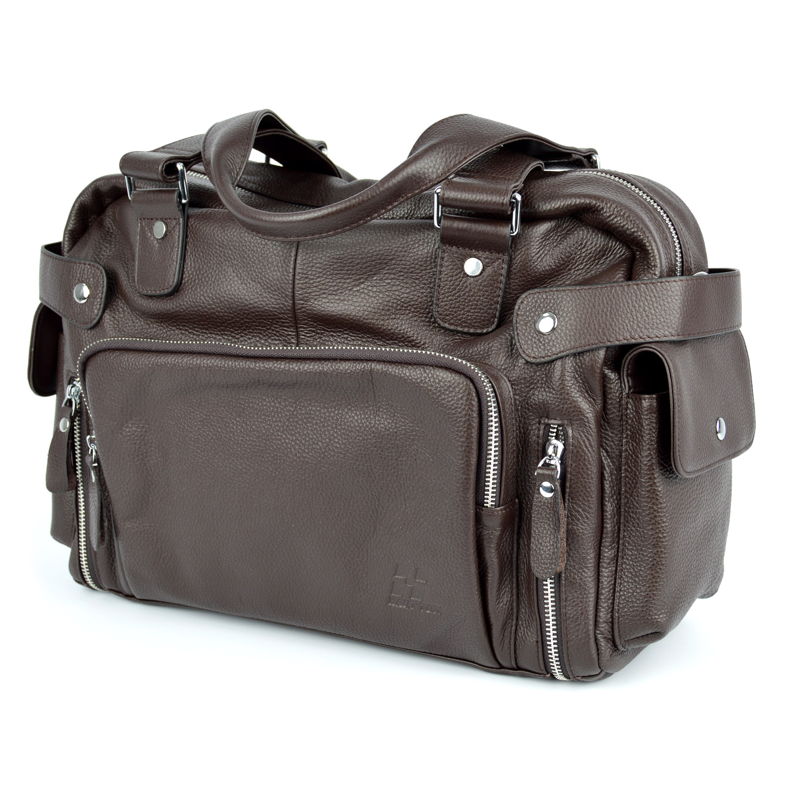 Bolsa de cuero marrón exclusivo VT - 14