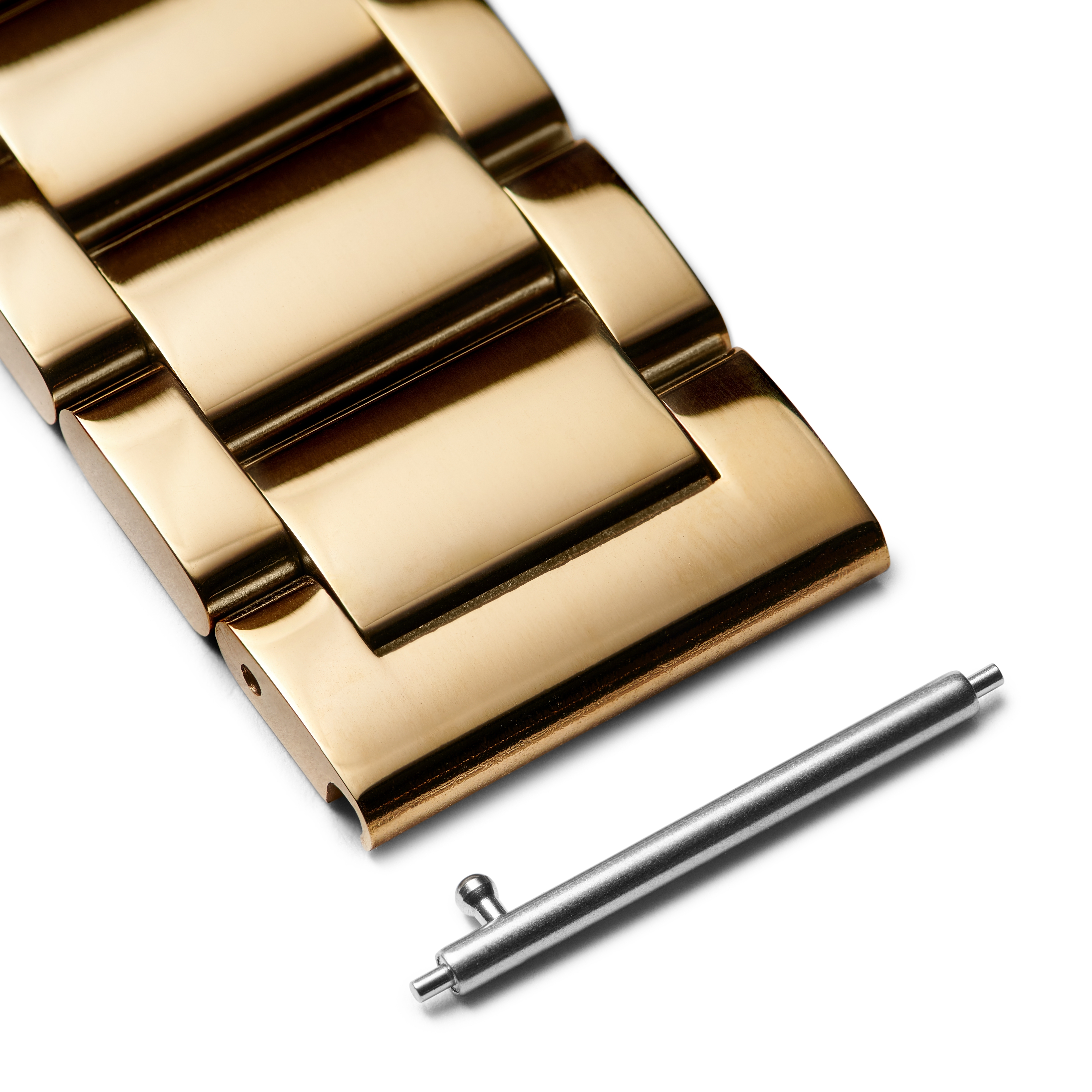 Bracelet de montre en acier inoxydable rose gold de 24 mm - Fixation rapide - 5