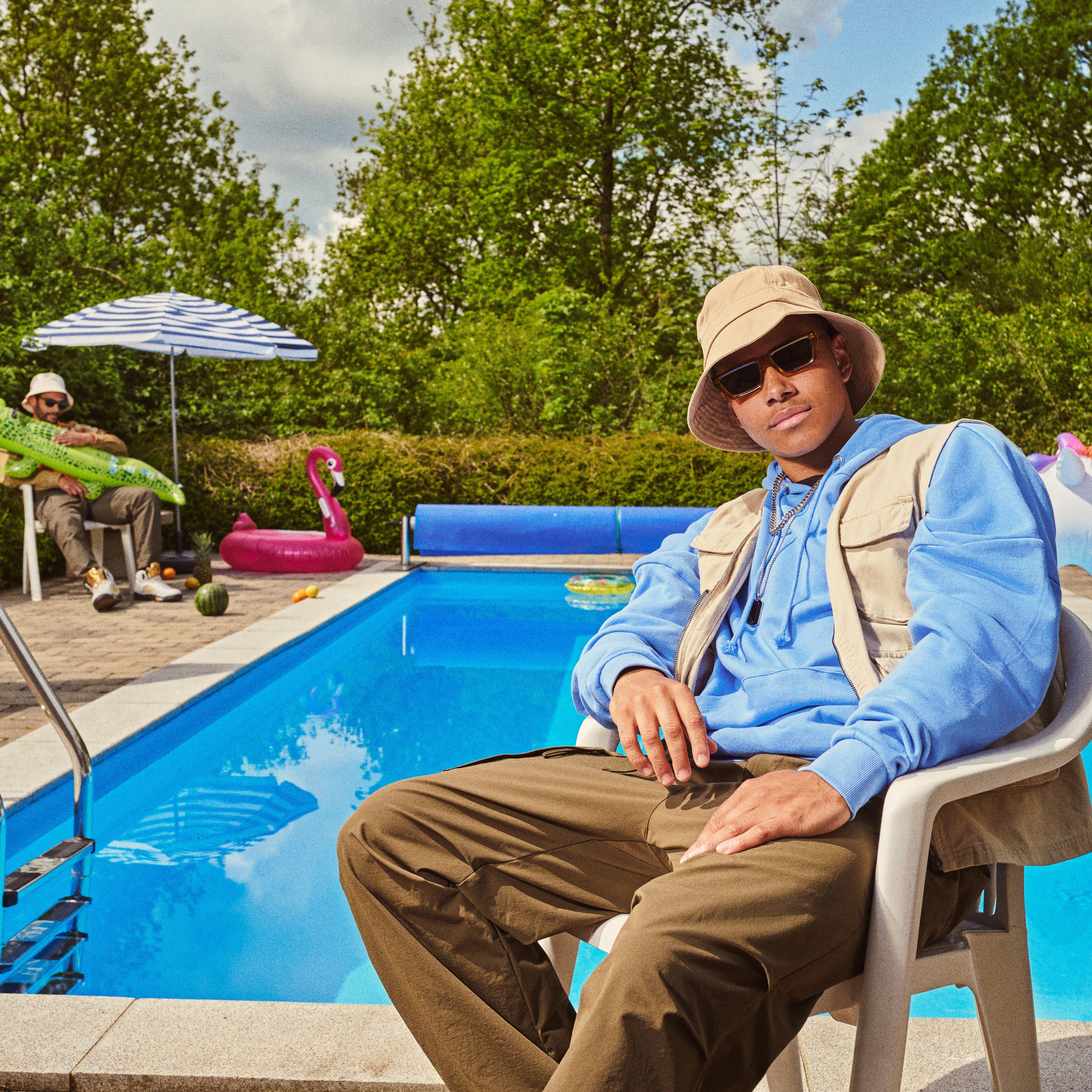 Lacuna | Homokszínű pamut vödörkalap - 4