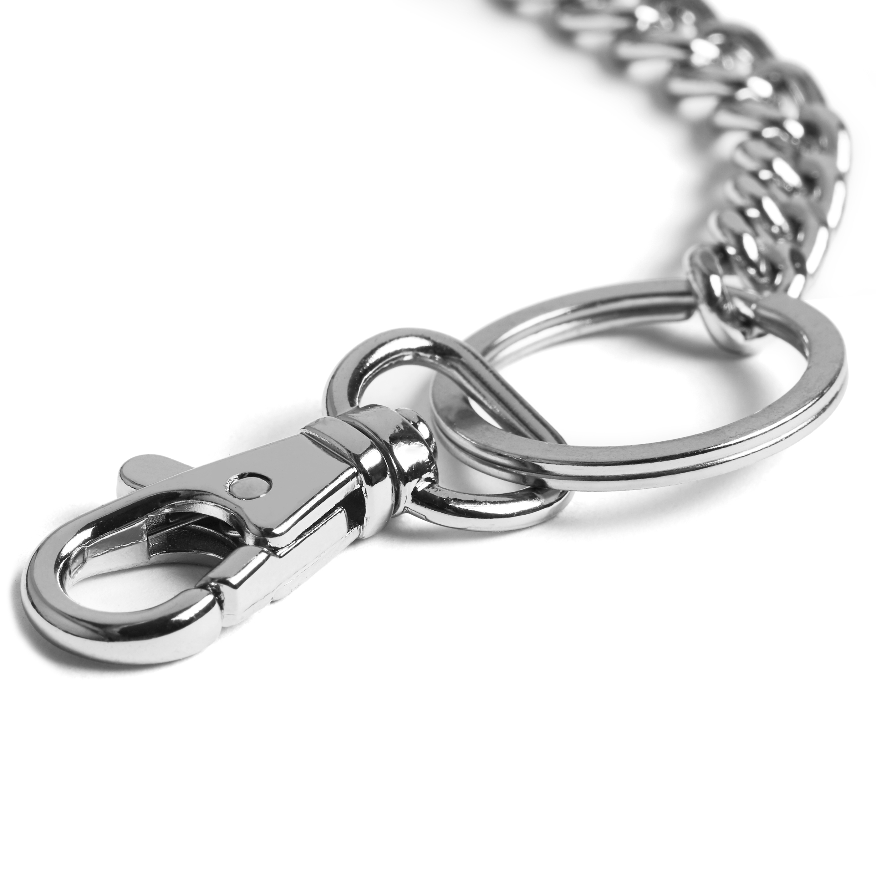 Classic wallet chain in Titanium and stainless steel/ Petrol Texture 25V