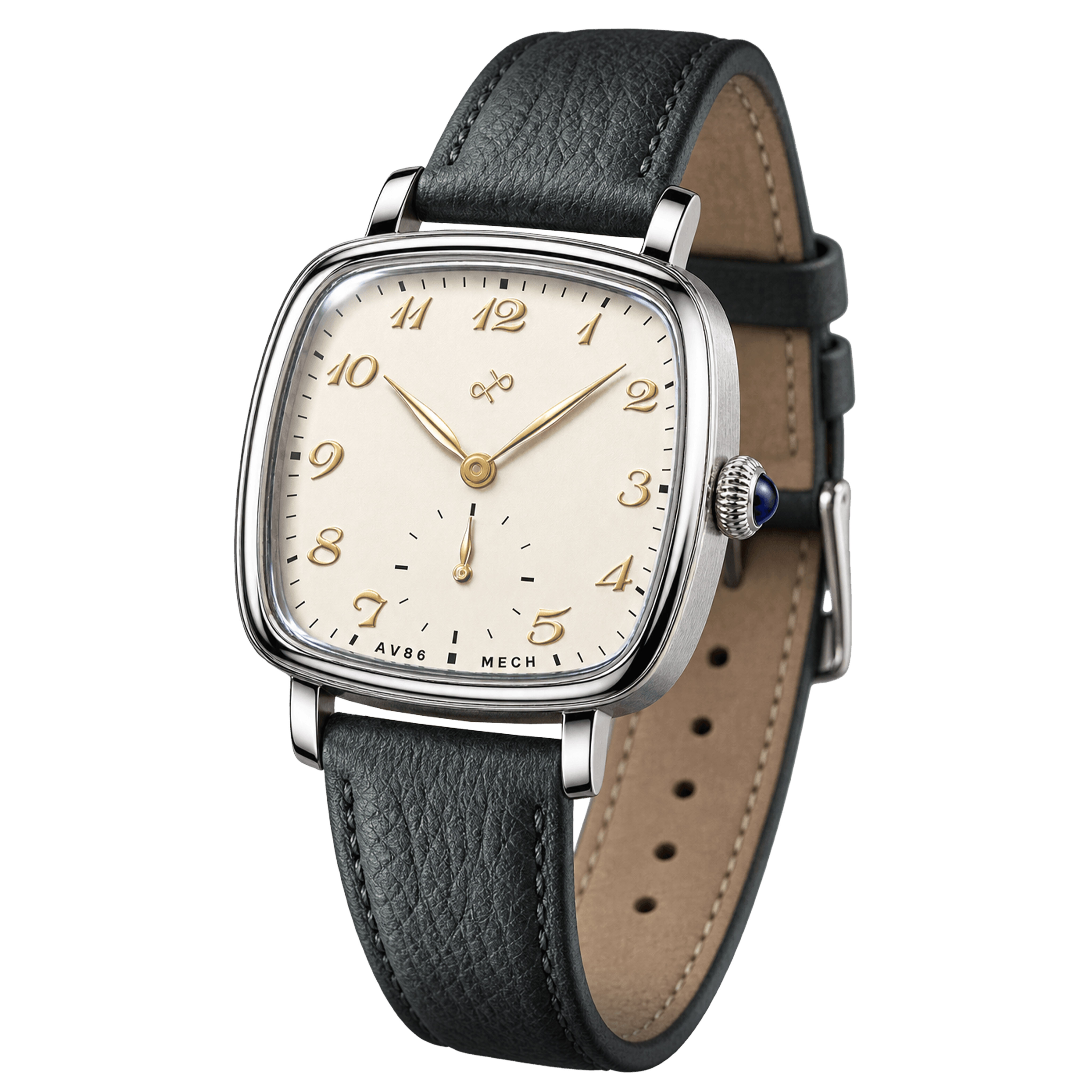 AV86 | 1954 Capri Mechanical Watch Steel & White - 2