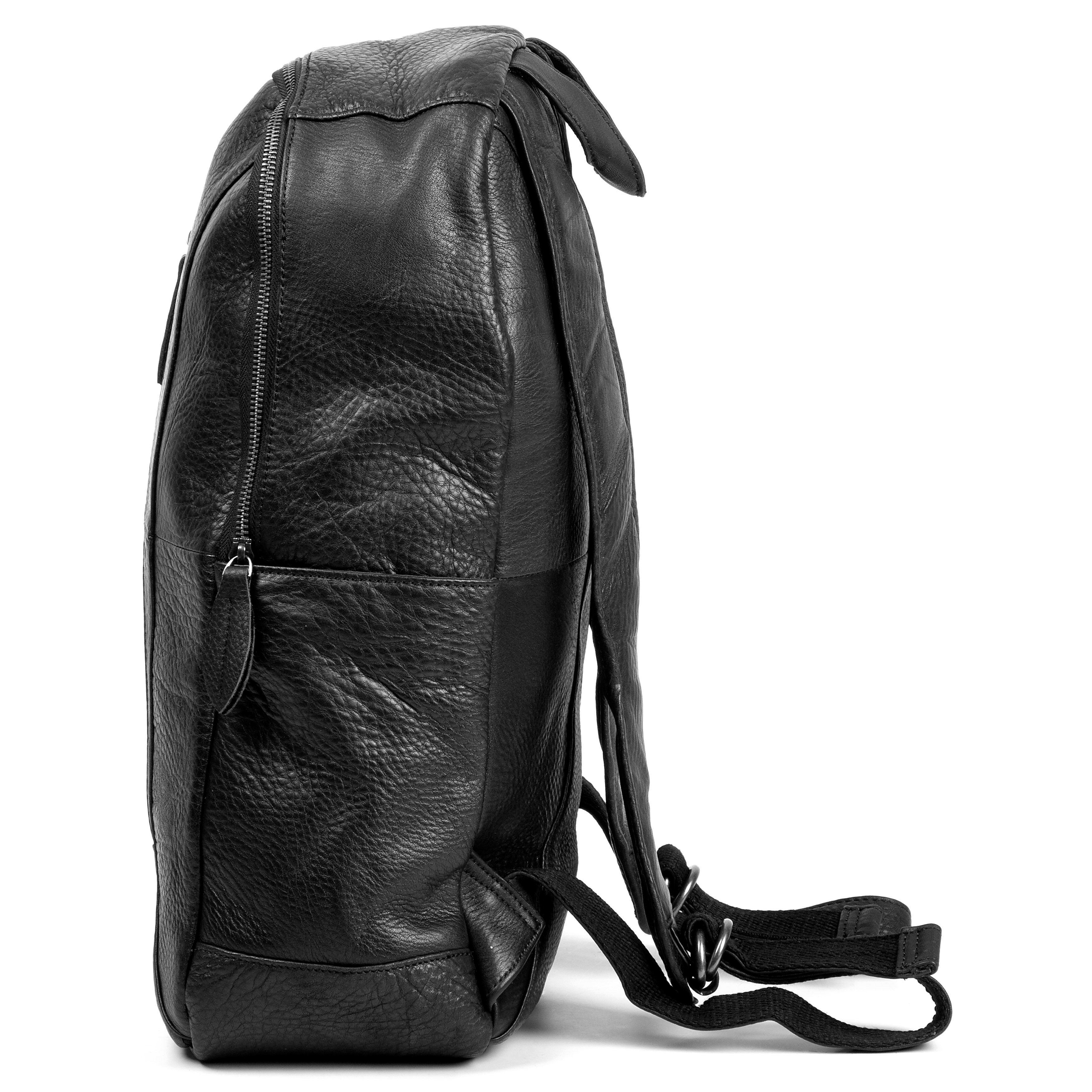 Smart Sort Delton Læderrygsæk - 6