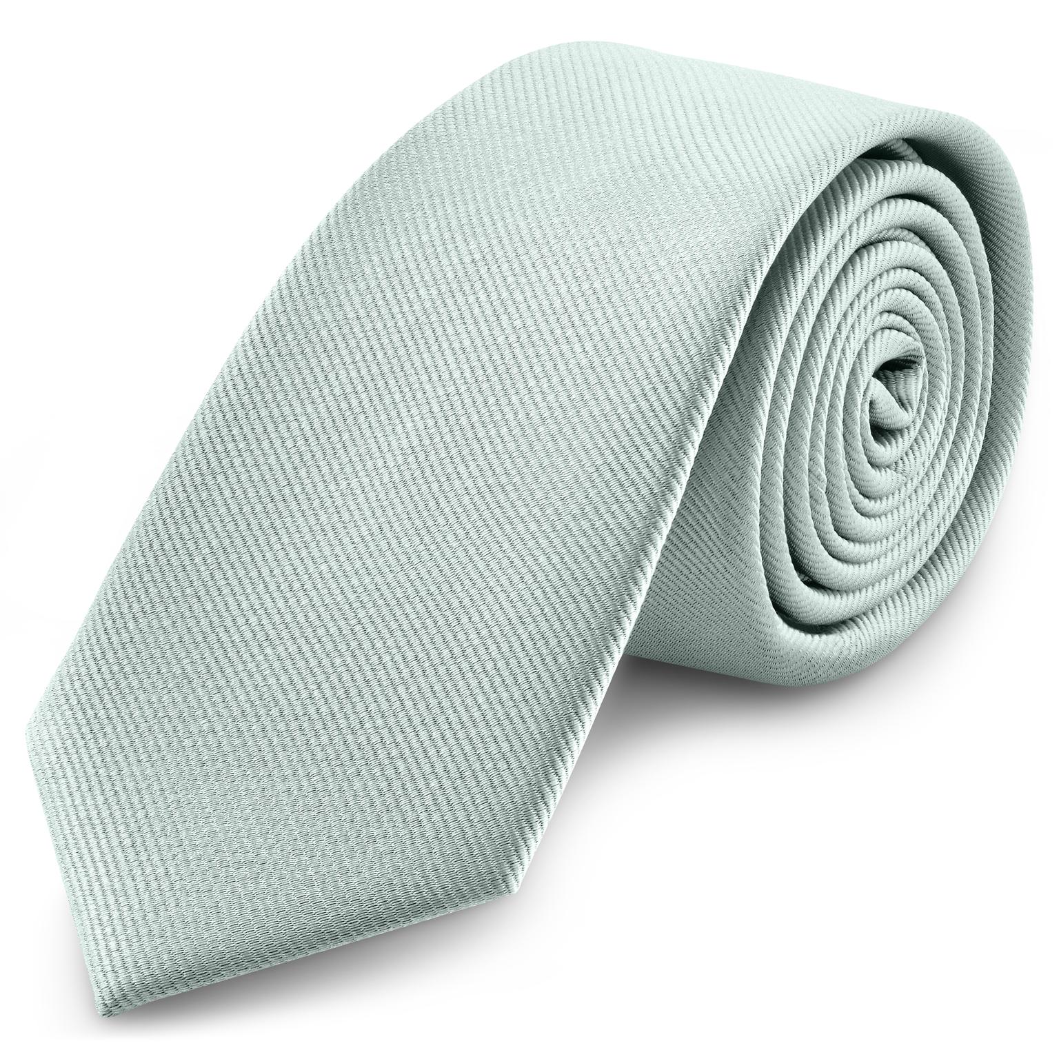 8 cm Arktisk Blå Gros Grain-mönstrad Slips 8 cm Arktisk Blå Gros Grain-mönstrad Slips