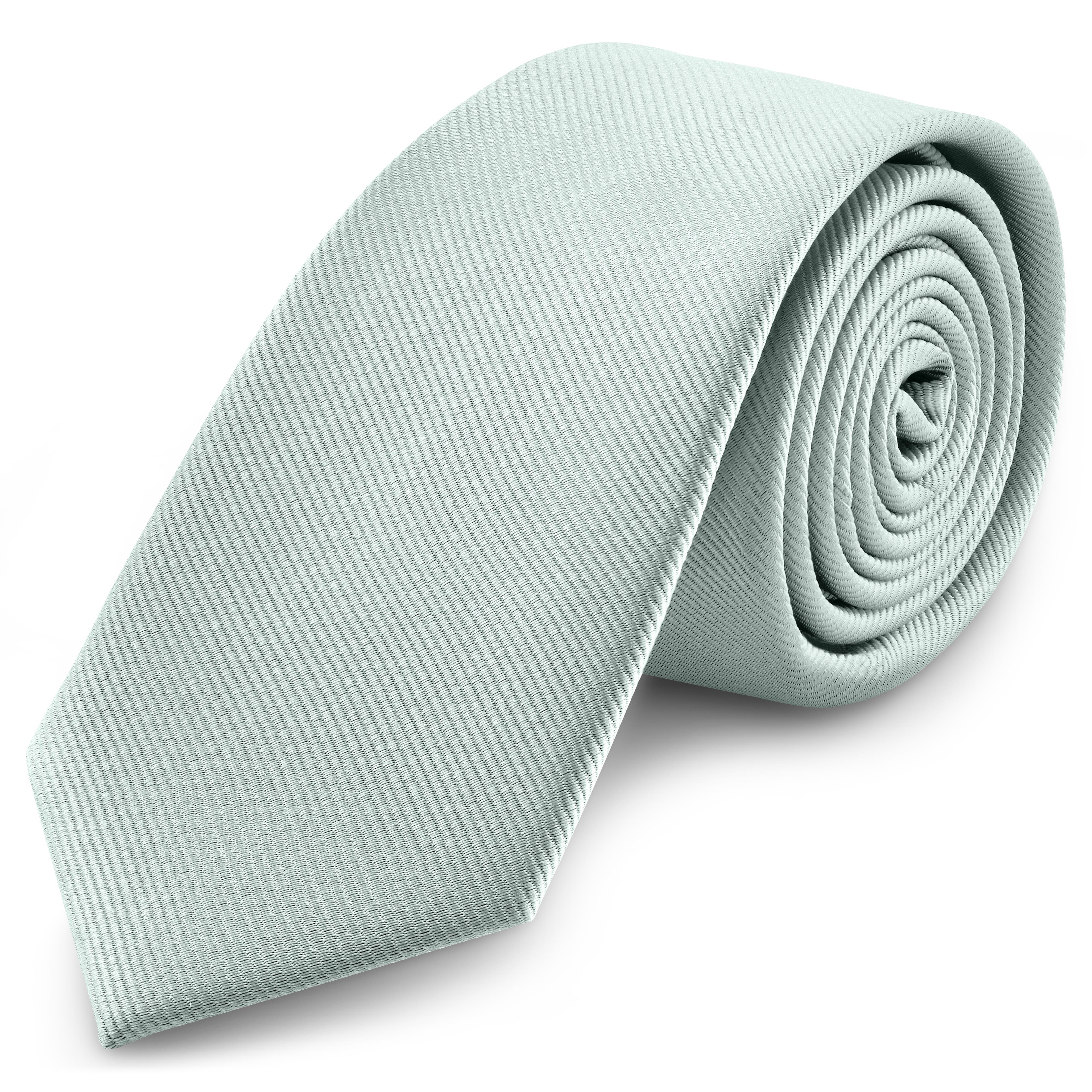 8 cm Arktisblaue Grosgrain Krawatte