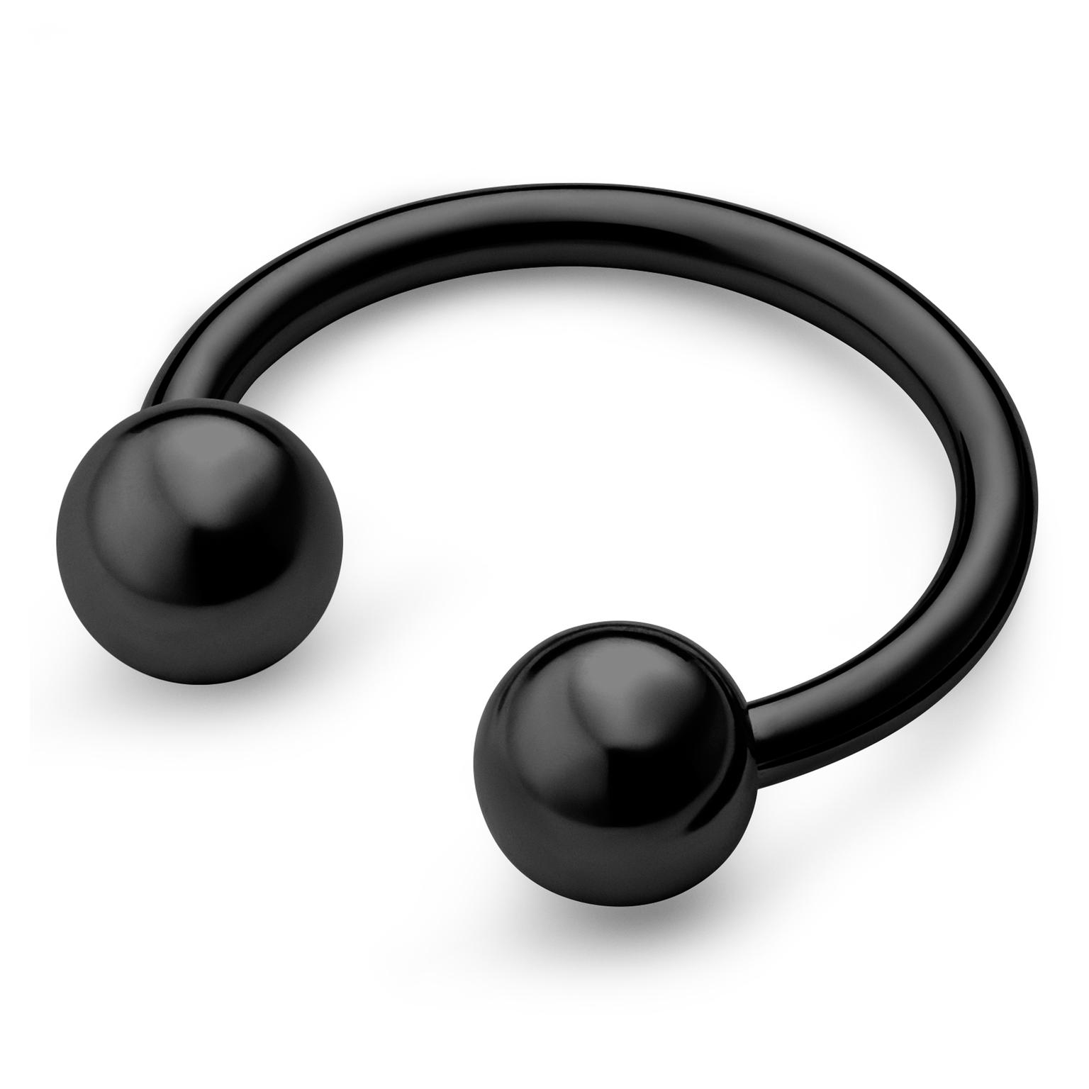 12 mm Black Titanium Circular Barbell 12 mm Black Titanium Circular Barbell