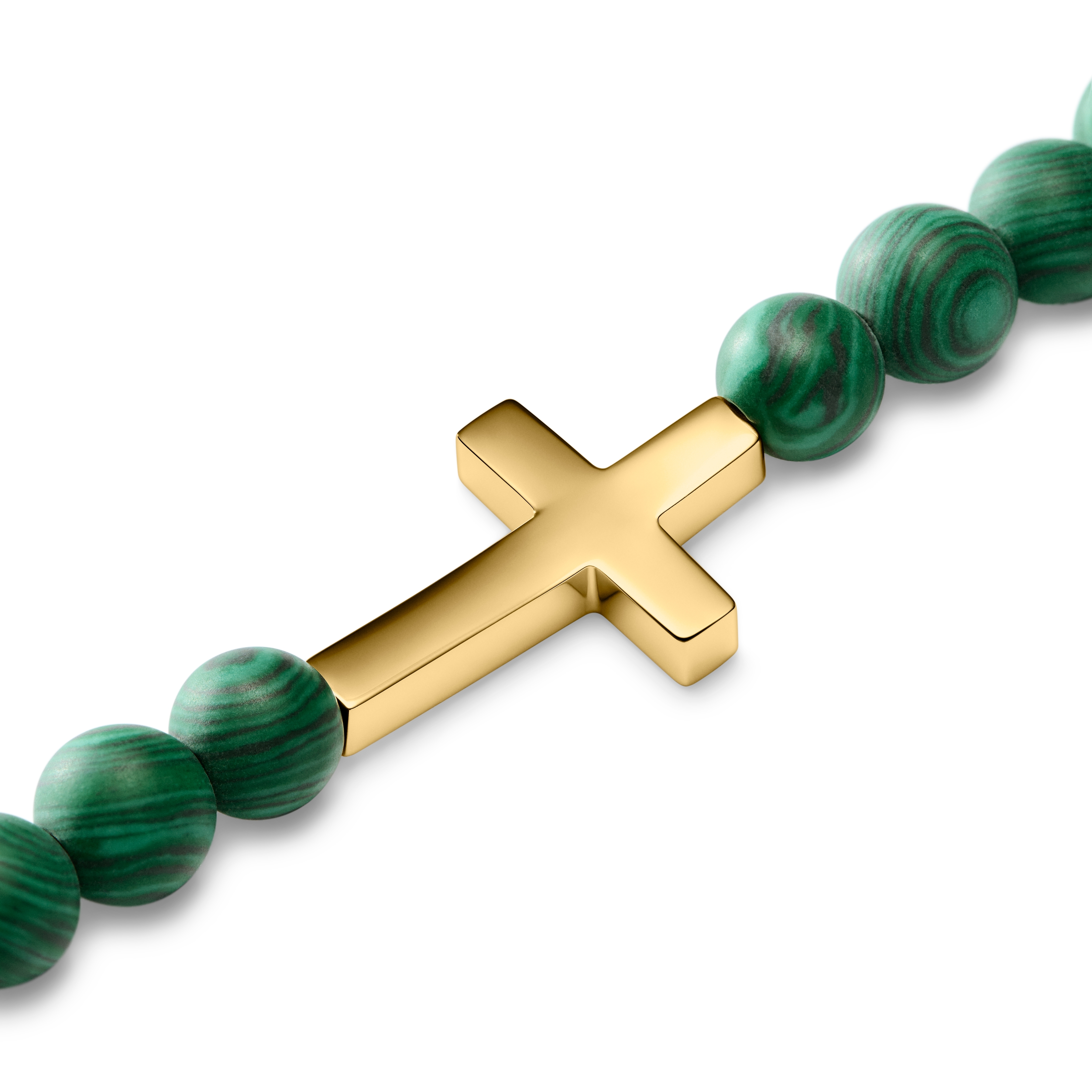 Unity | Bracciale con croce in Malachite - 4