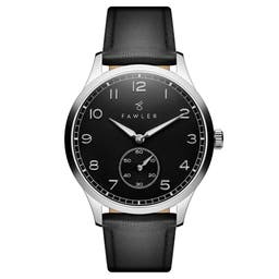 Adrien | Reloj de acero inoxidable y esmalte negro