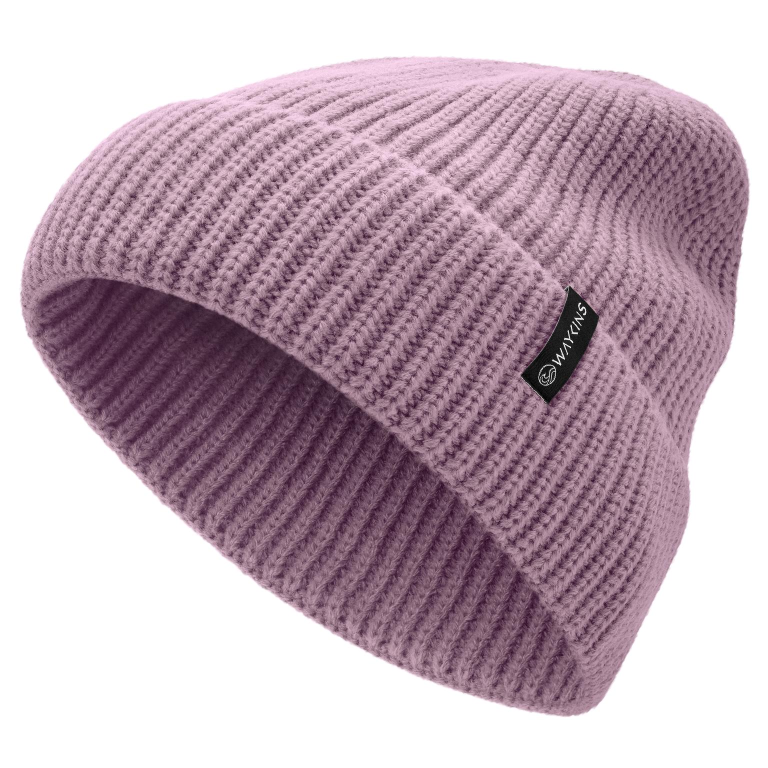Baltic | Căciulă beanie tricotat rib din acril mov Baltic | Căciulă beanie tricotat rib din acril mov
