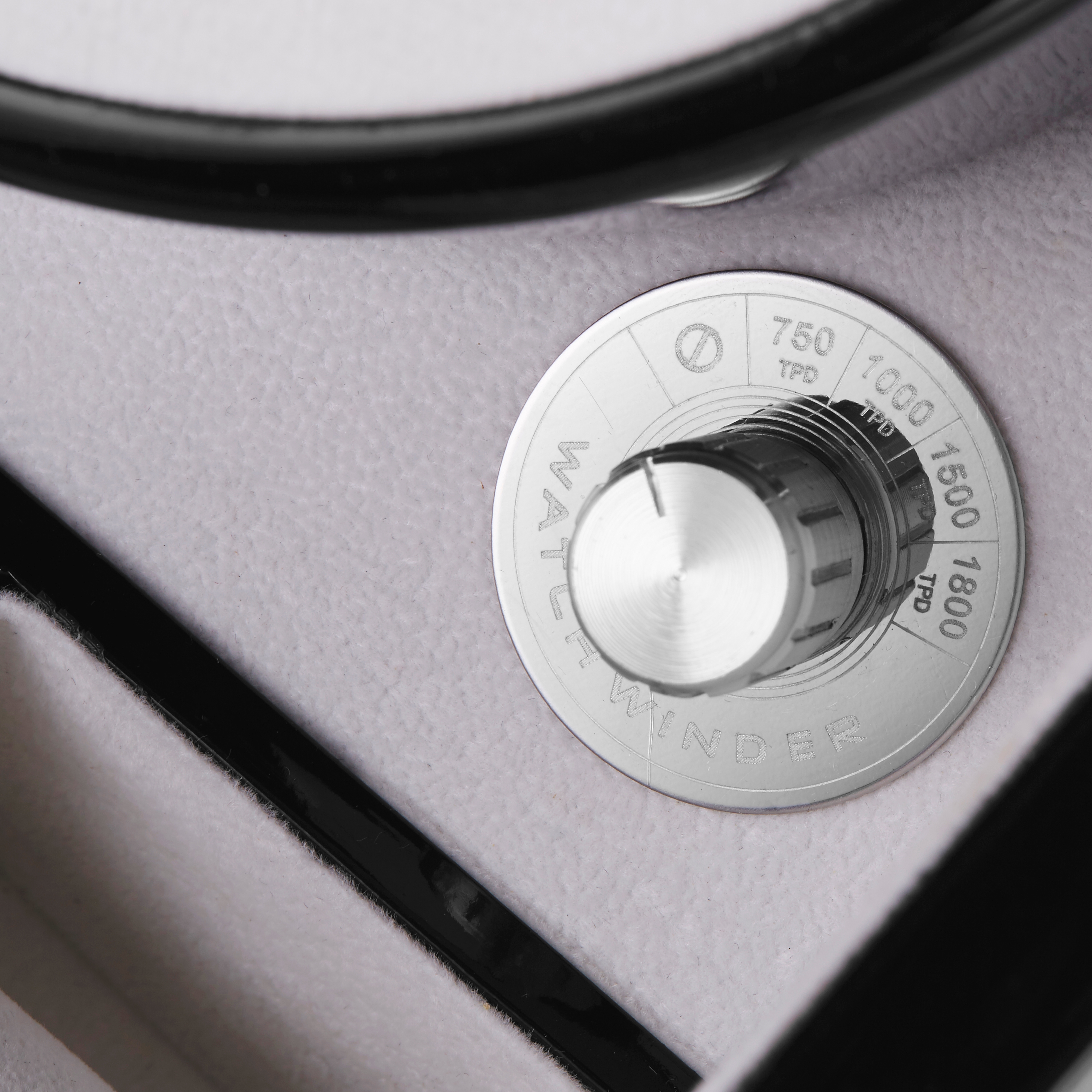 Afsluitbare Gepolijste Ebbenhouten Rotary Horlogekast - 5 horloges - 5