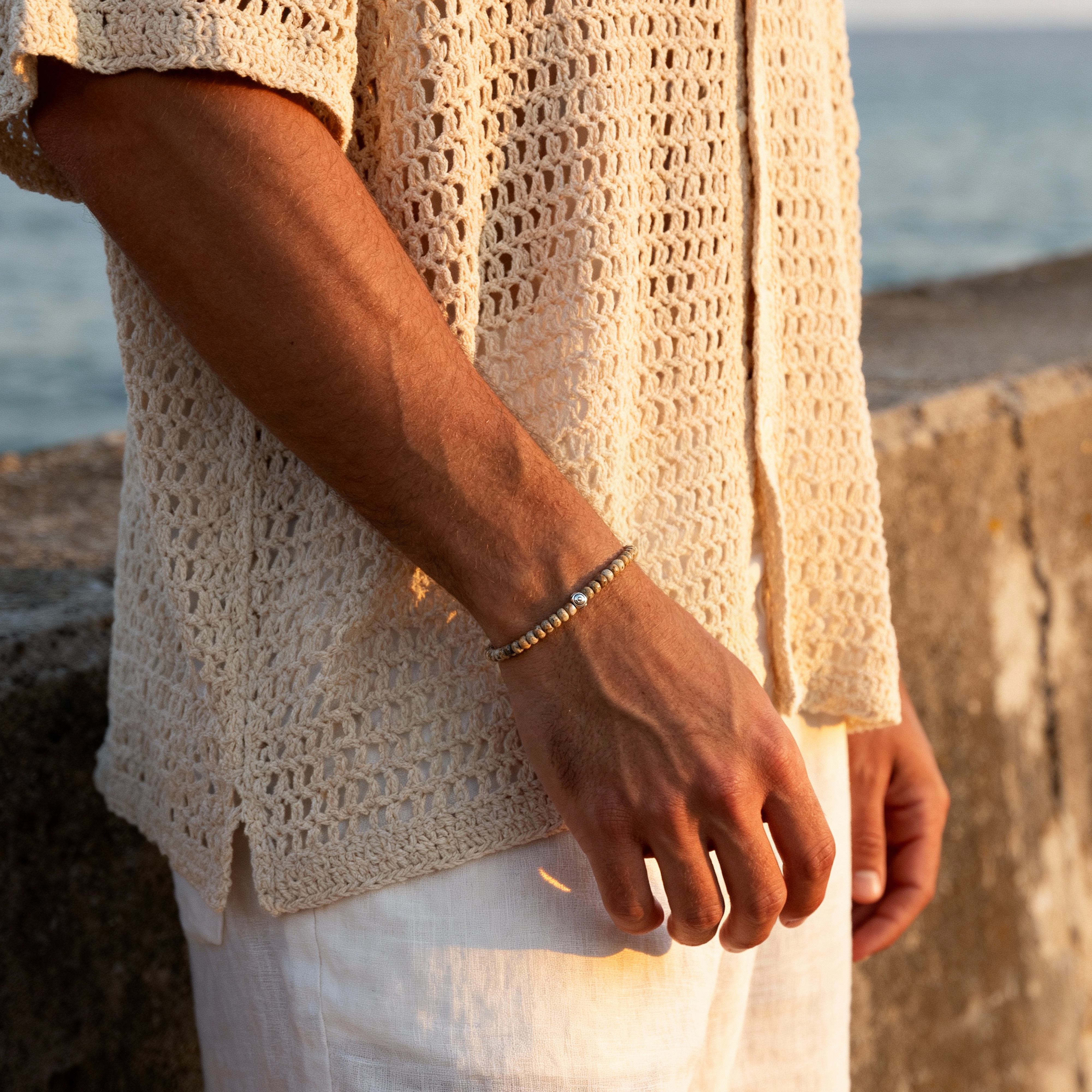 Amalfi | Kokosnød & Natursten Perlearmbånd - 2