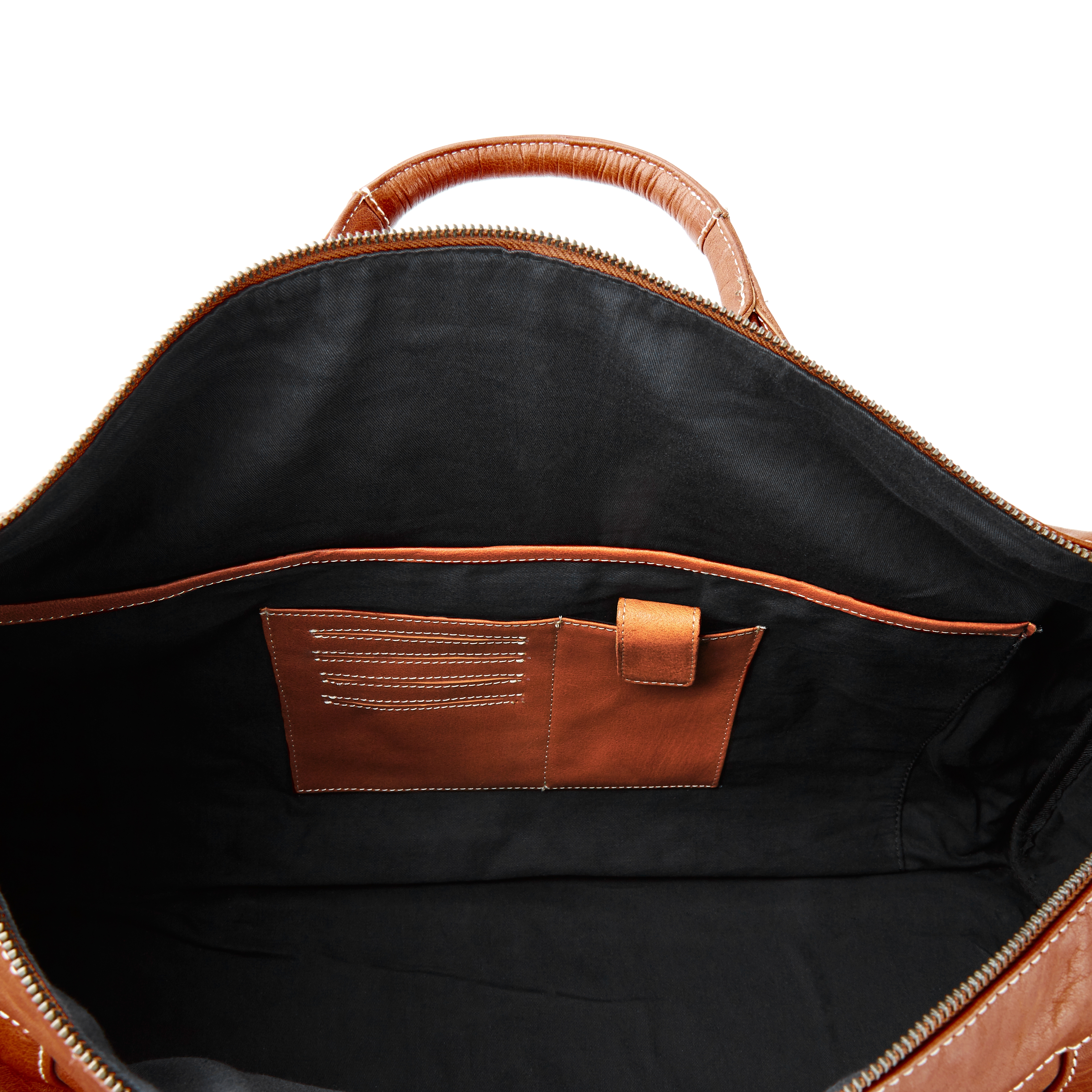 Oxford Classic Tan Weekender Leather Bag - 6