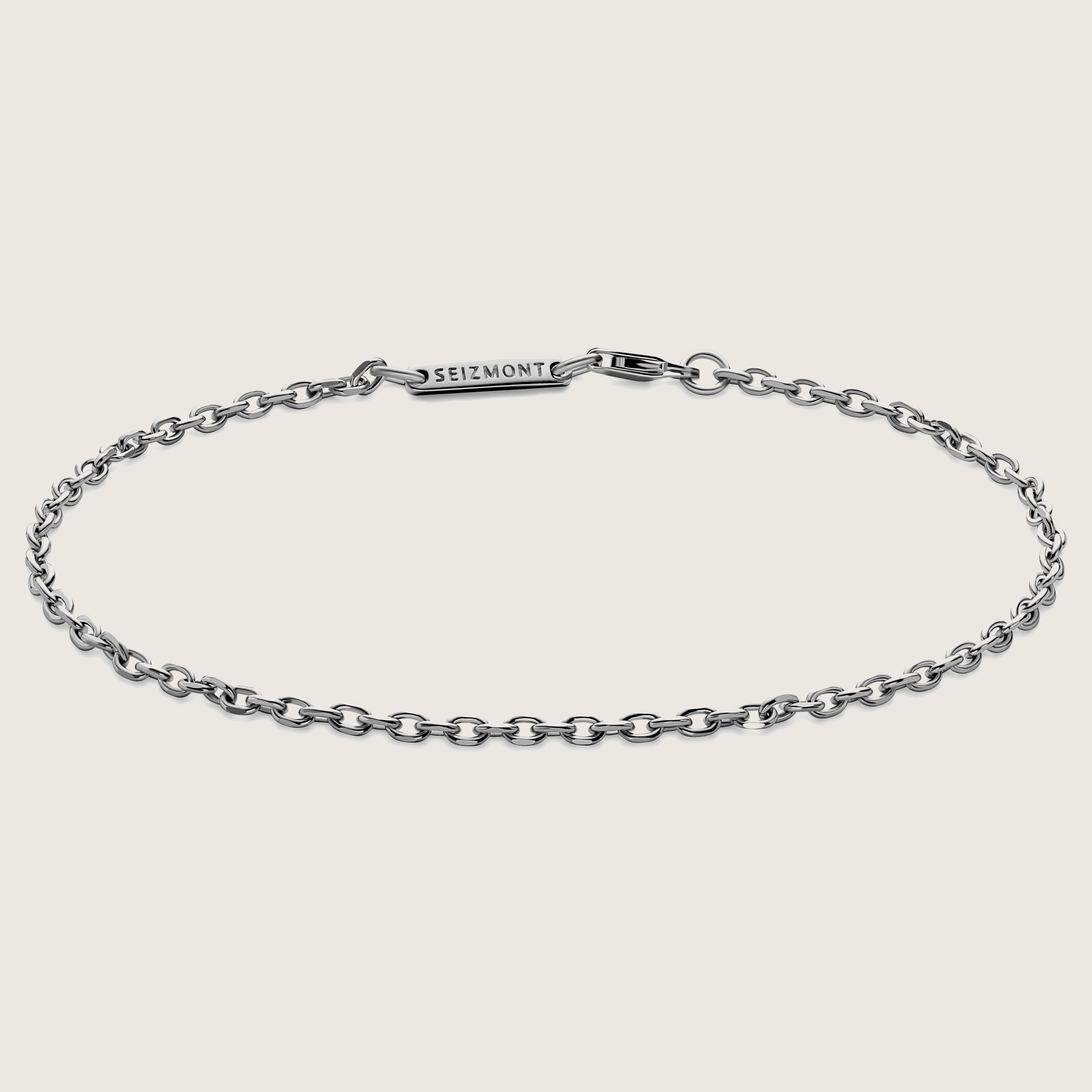 I'M OK for RHC Silver Cable Bracelet（M） Black & Silver-Tone Stainless Steel Cable Bracelet | In