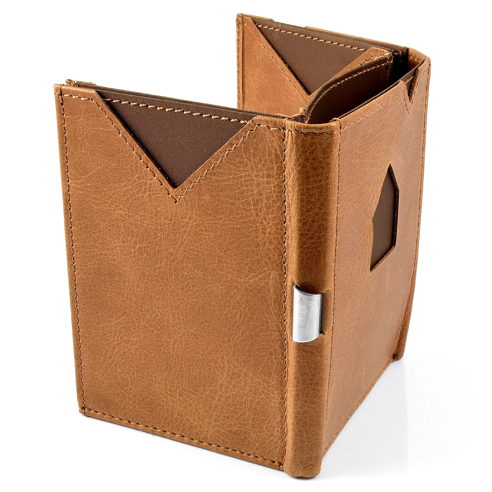 Exentri cserszínű bőr kártyatartó - 6