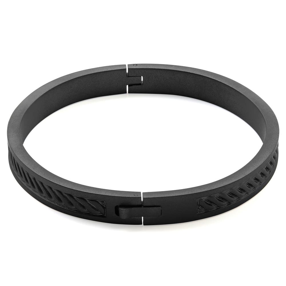 hover: Arie Rope Texture Sort Armbånd hover: Arie Rope Texture Sort Armbånd