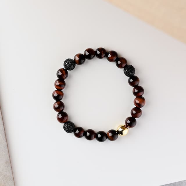 Bracciale Di Perle In Pietra Naturale Fatto A Mano 4MM Mini - Foto 2