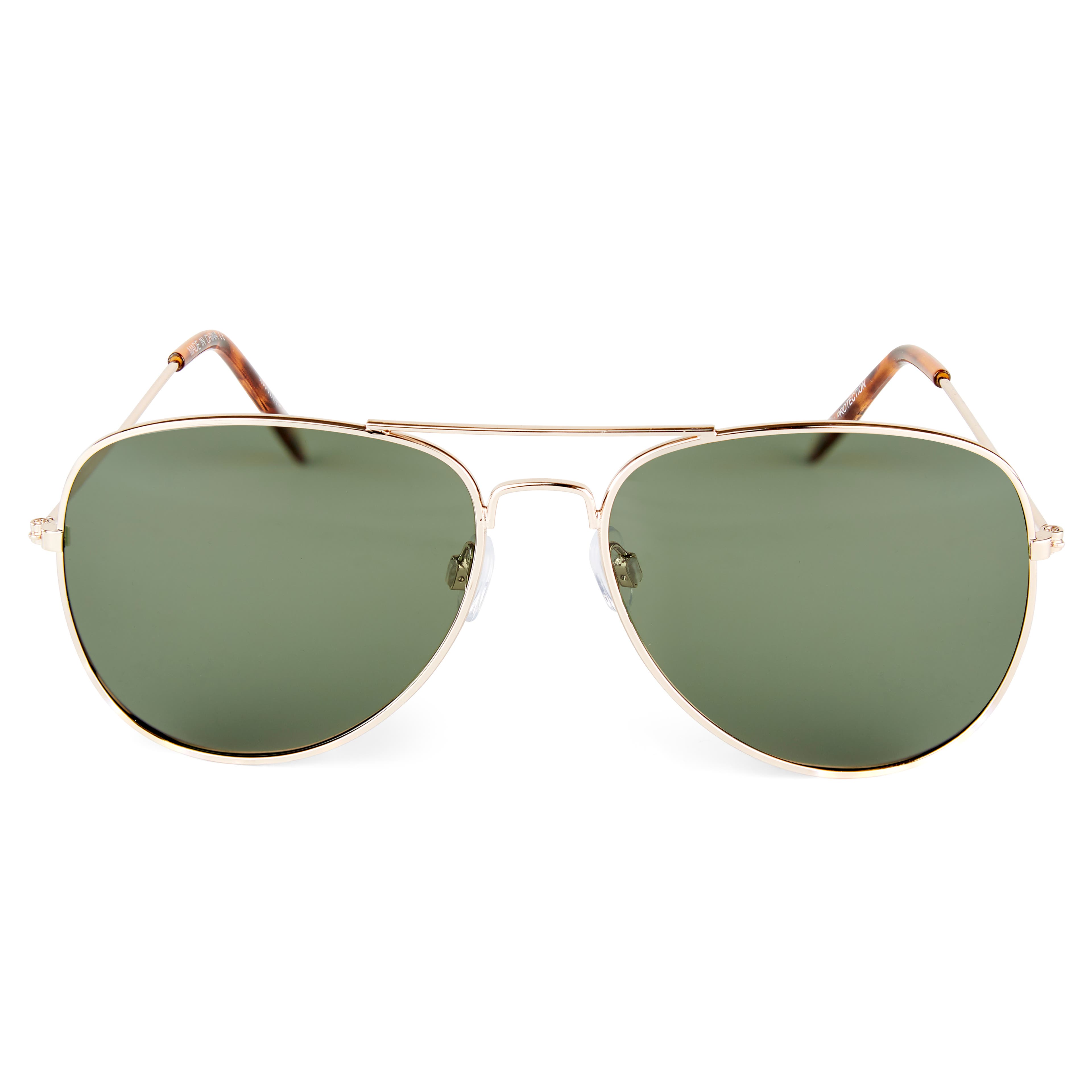 Warren Guldtonede Aviator Solbriller