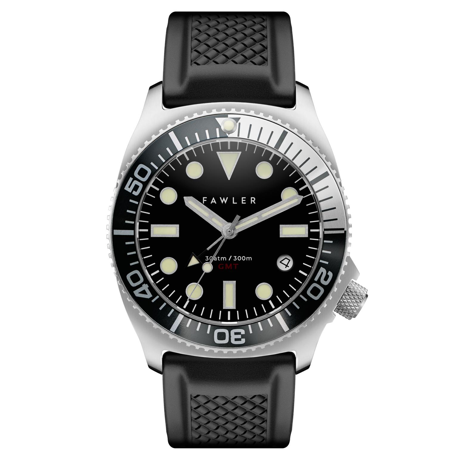 Alon | Black Stainless Steel GMT Dive Watch Alon | Black Stainless Steel GMT Dive Watch