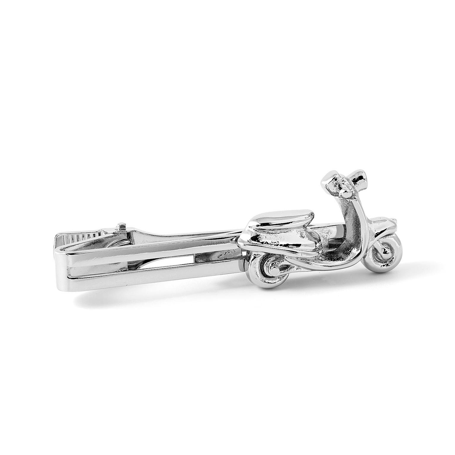 Silver-Tone Scooter Tie Clip Silver-Tone Scooter Tie Clip