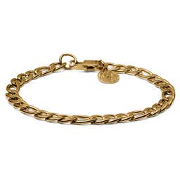 Cosmo Amager Gold-Tone Figaro Chain Bracelet