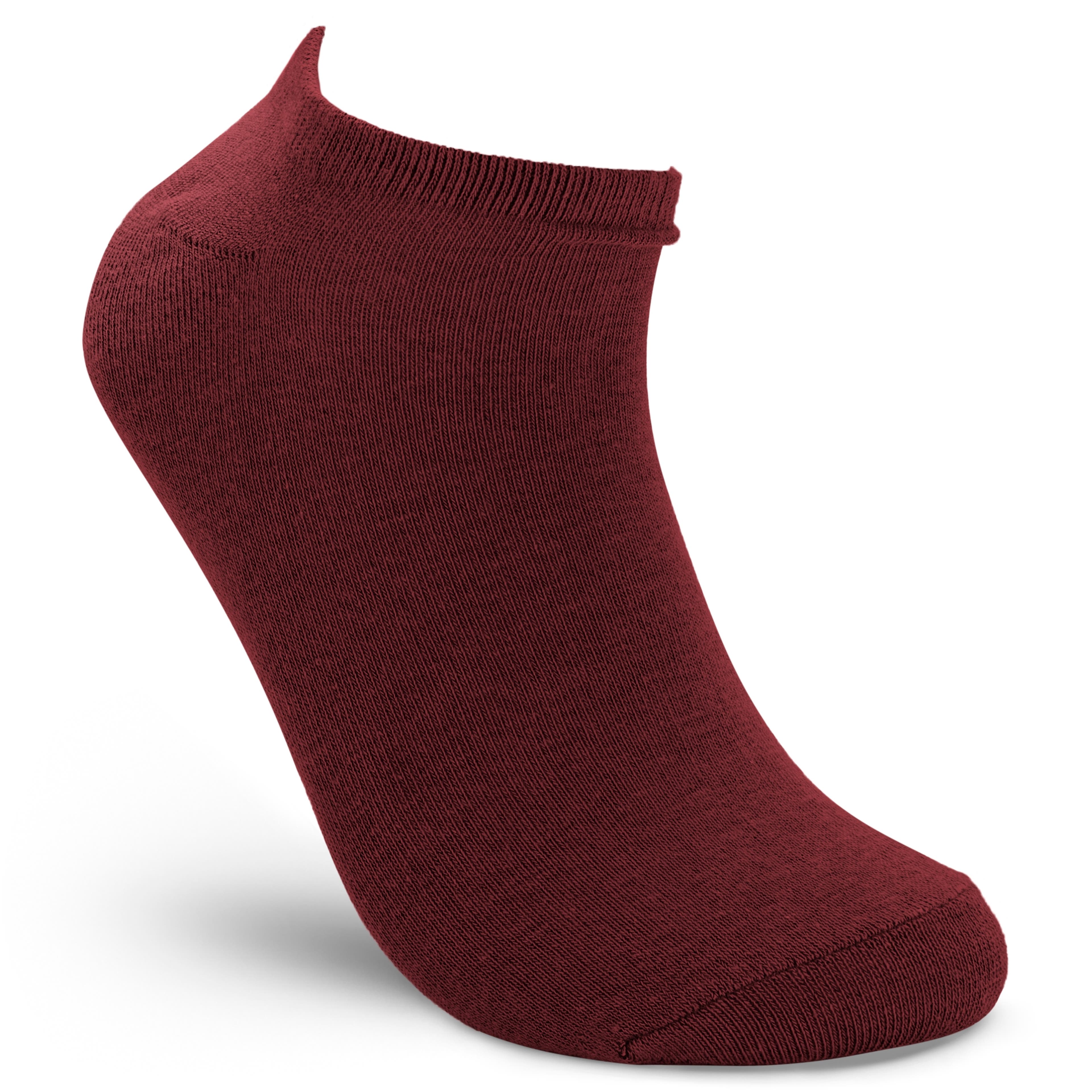 Magnus | Dark Crimson Ankle Socks
