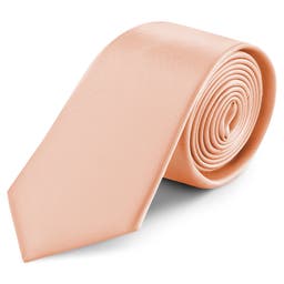 Corbata de satén rosa de 8 cm