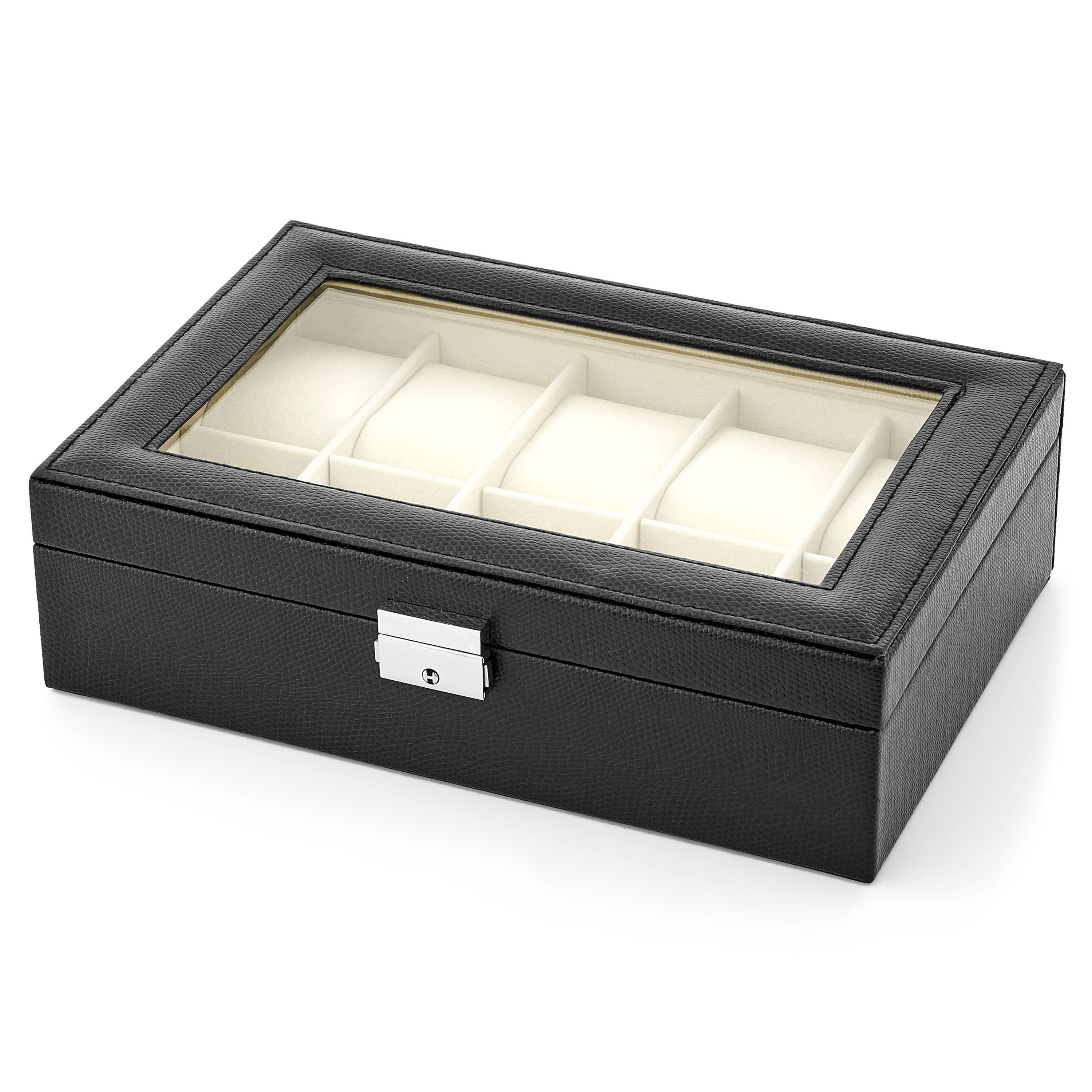 Horlogebox in Chic Kunstleer met Slangenpatroon - 10 Horloges - 1