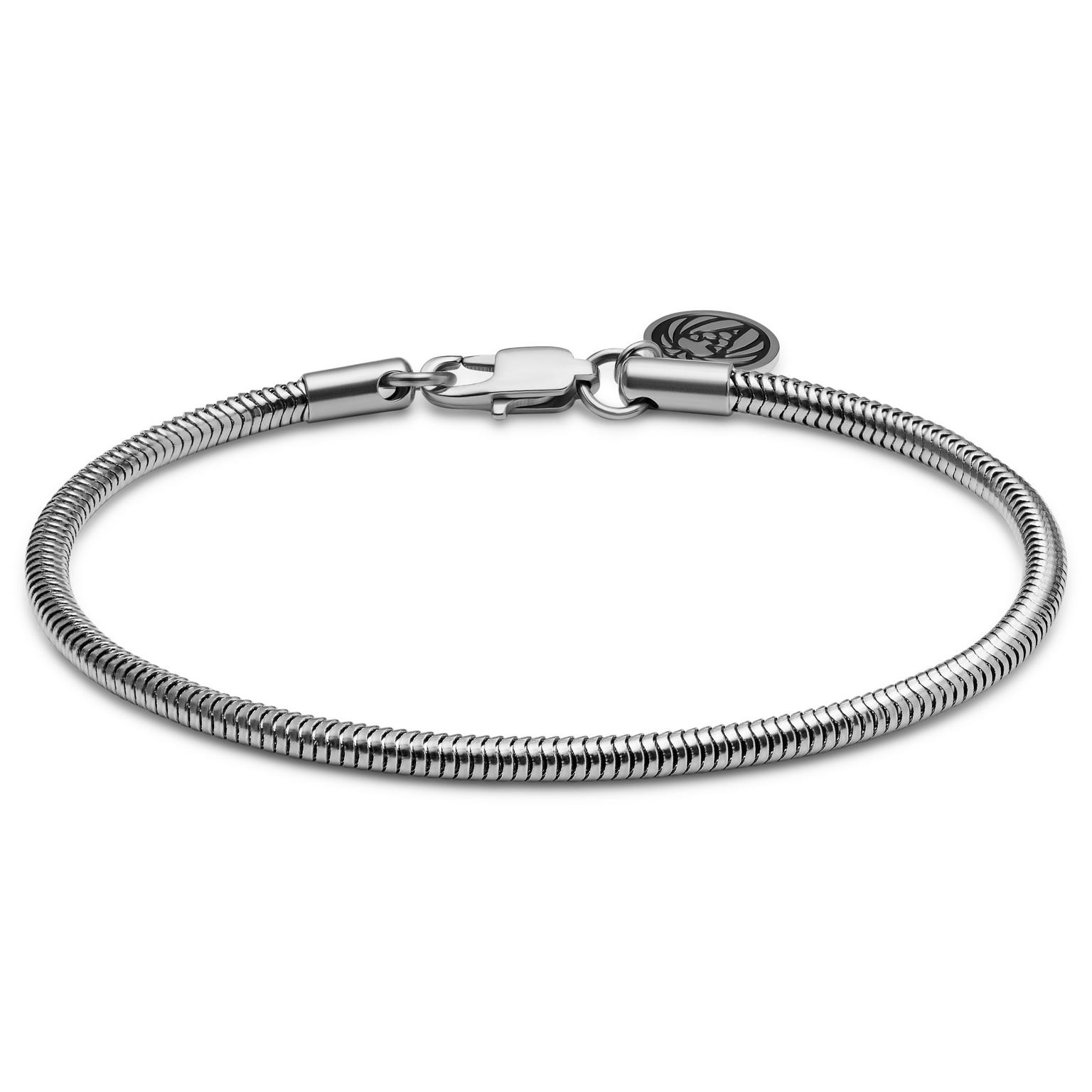 Essentials | 3 mm Silver-Tone Snake Chain Bracelet Essentials | 3 mm Silver-Tone Snake Chain Bracelet