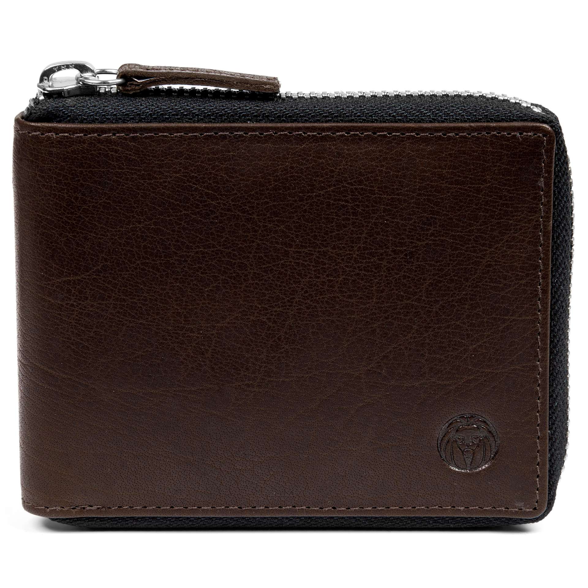 Mala Leather Hudson - Portafoglio sottile con tasca portamonete