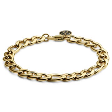 Essentials | 10 mm Gold-tone Figaro Chain Bracelet Essentials | 10 mm Gold-tone Figaro Chain Bracelet