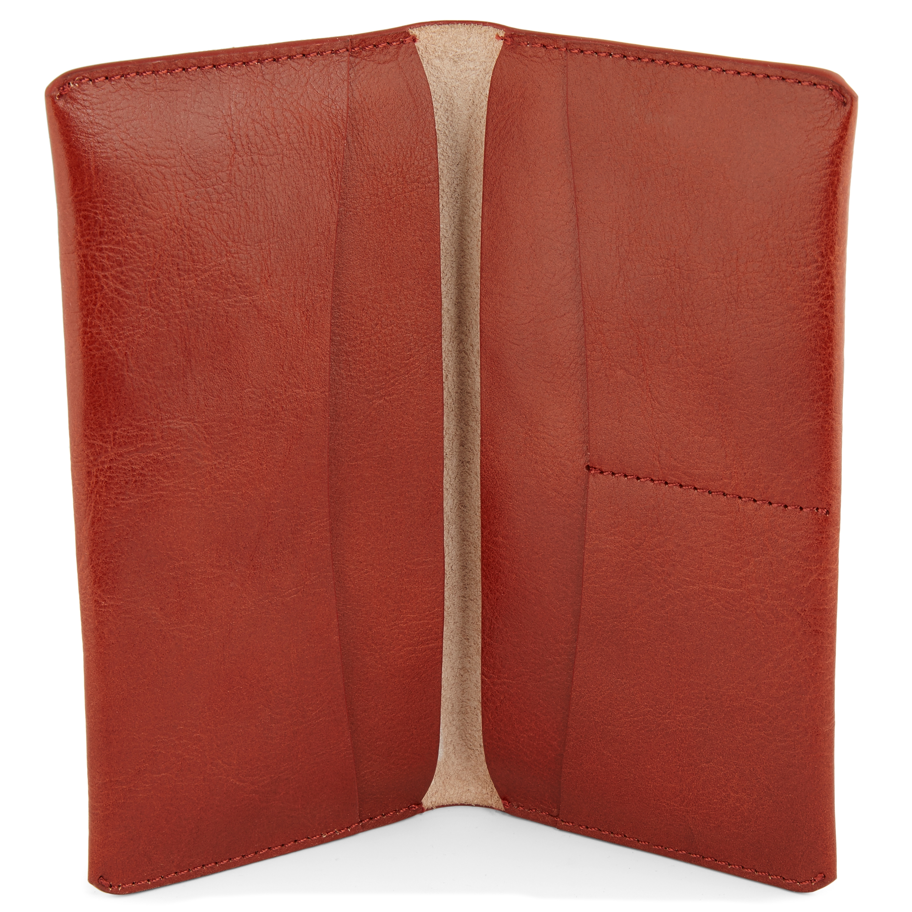 Cartera espaciosa de cuero marrón - 3