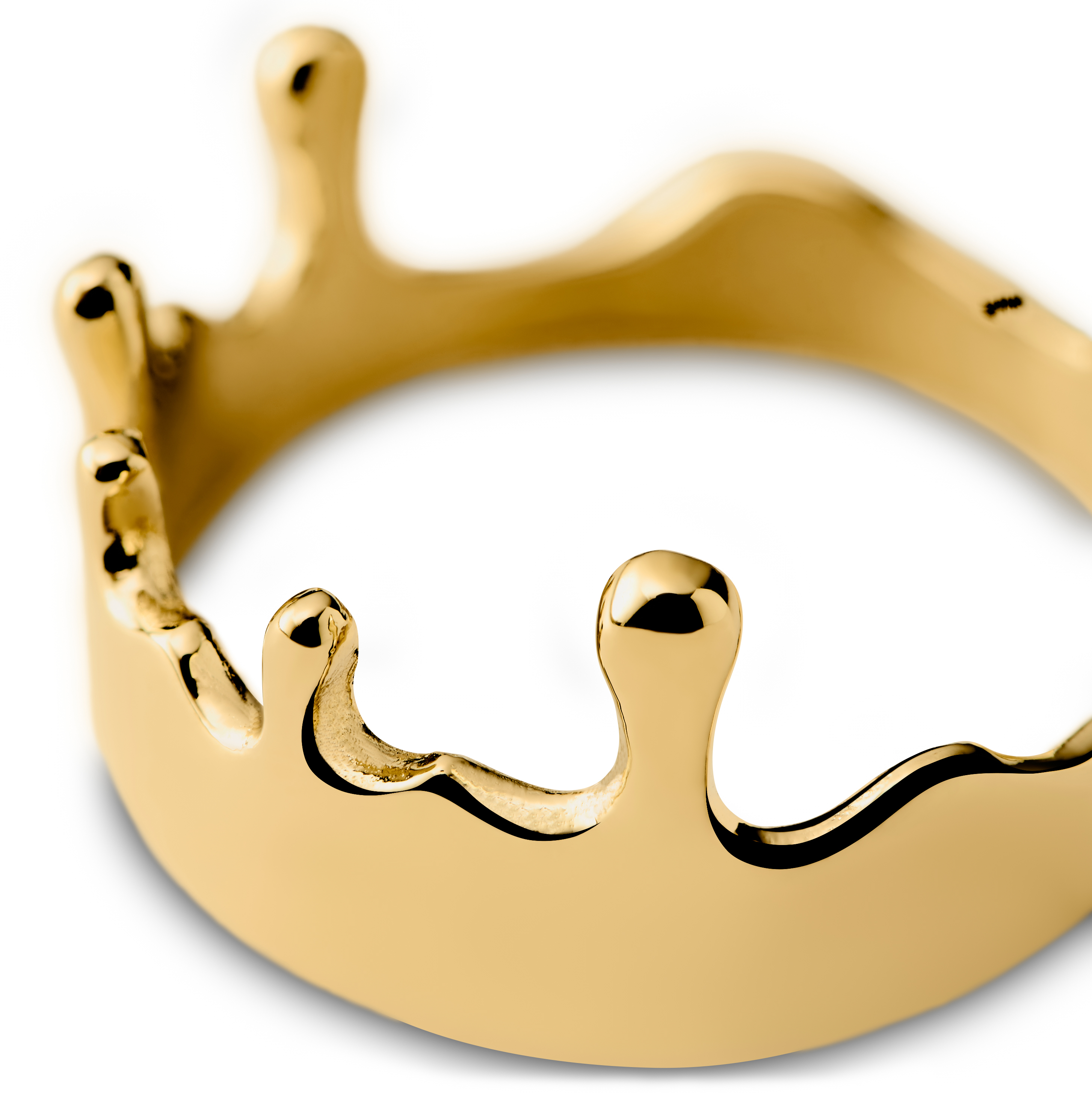 Fahrenheit | Schmelzender goldfarbener Ring - 7